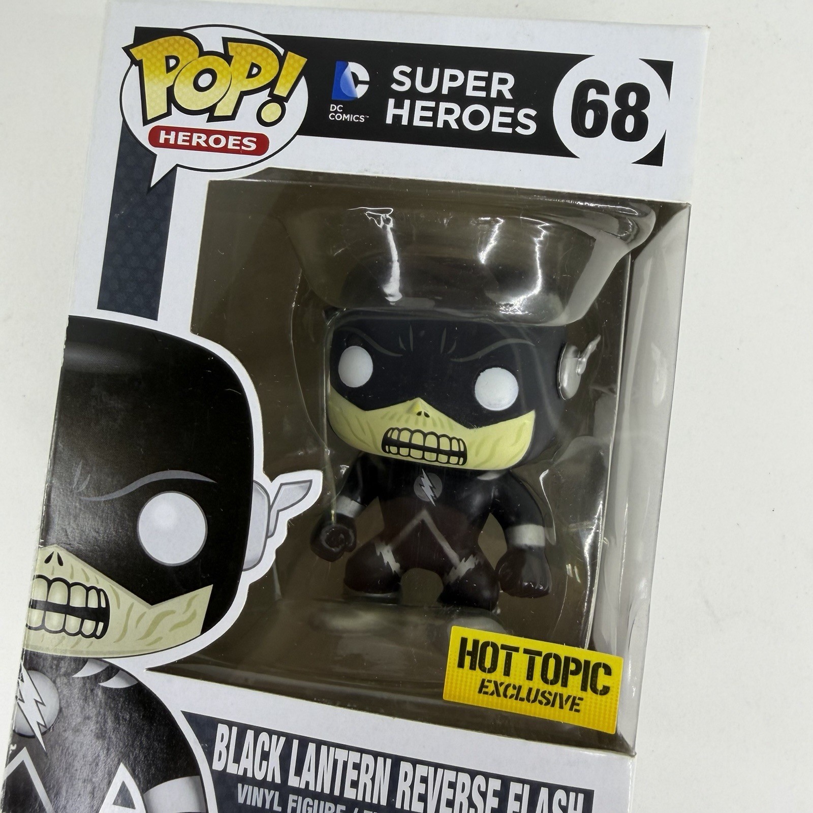 Funko POP DC Comics Super Heroes 68 Hot Topic Excl Black Lantern Reverse Flash