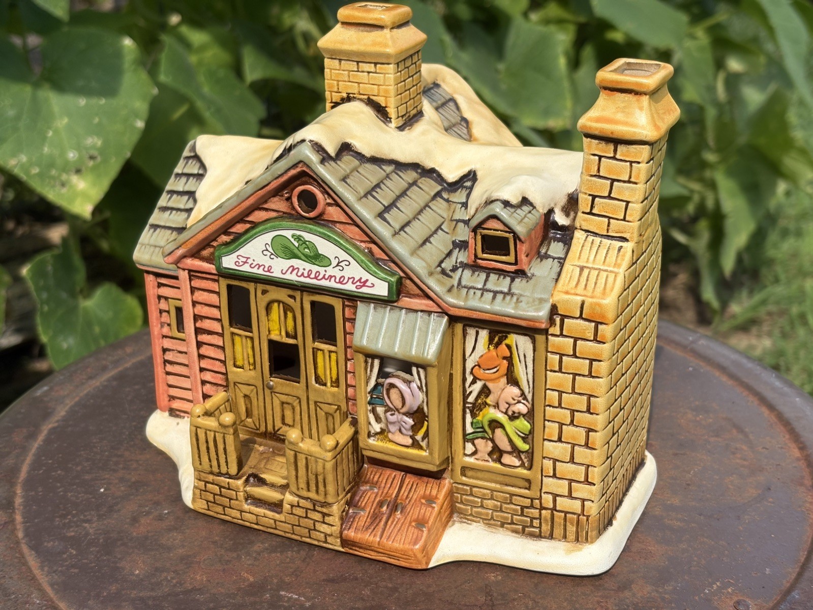 Lefton 1988 Christmas Village “Capper’s Millinery” Fine Millinery #06904