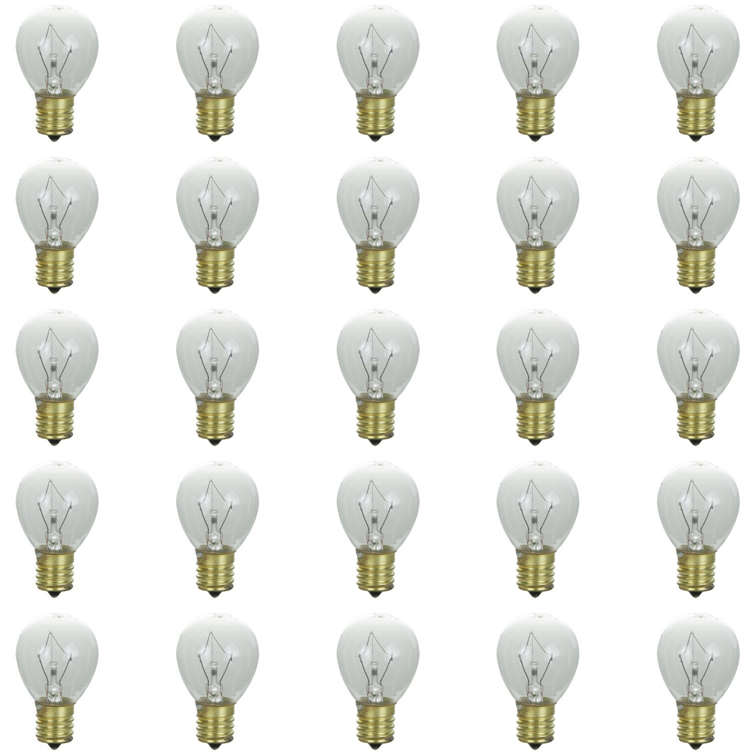 25 Pack 40 Watt Bulb 120V E17 Base S11, 40S11N FREE SHIPPING US!!!