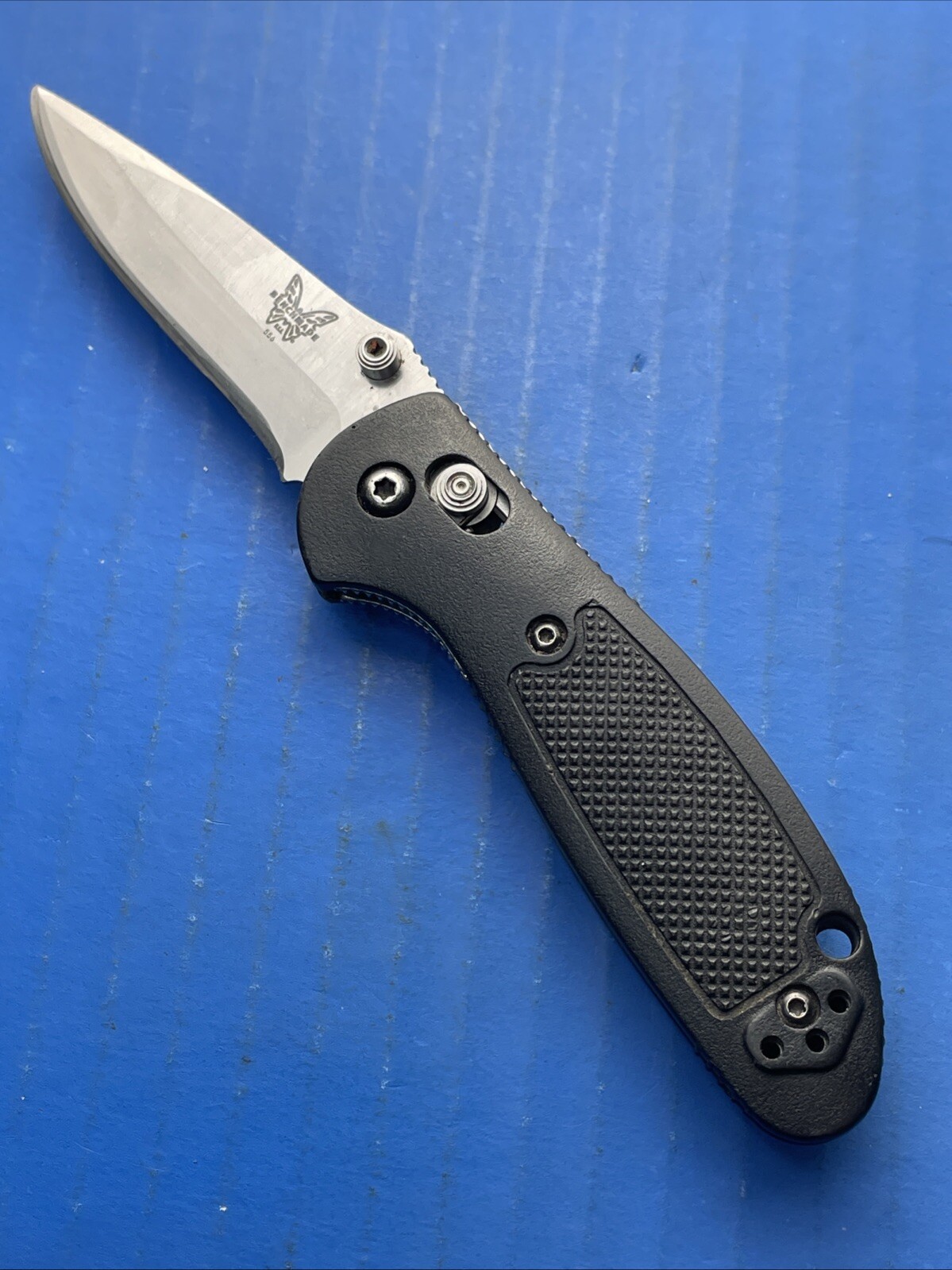 Benchmade Mel Perdue Mini Griptilian 556-440c Stainless Steel Early model