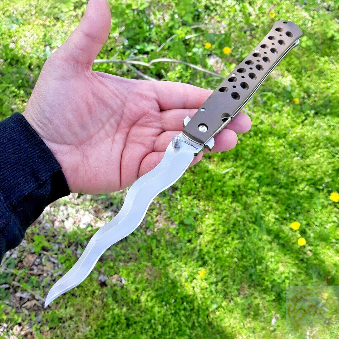 Cold Steel Ti-Lite Linerlock Folding Knife 6″ AUS 10A Steel Blade Griv-Ex Handle