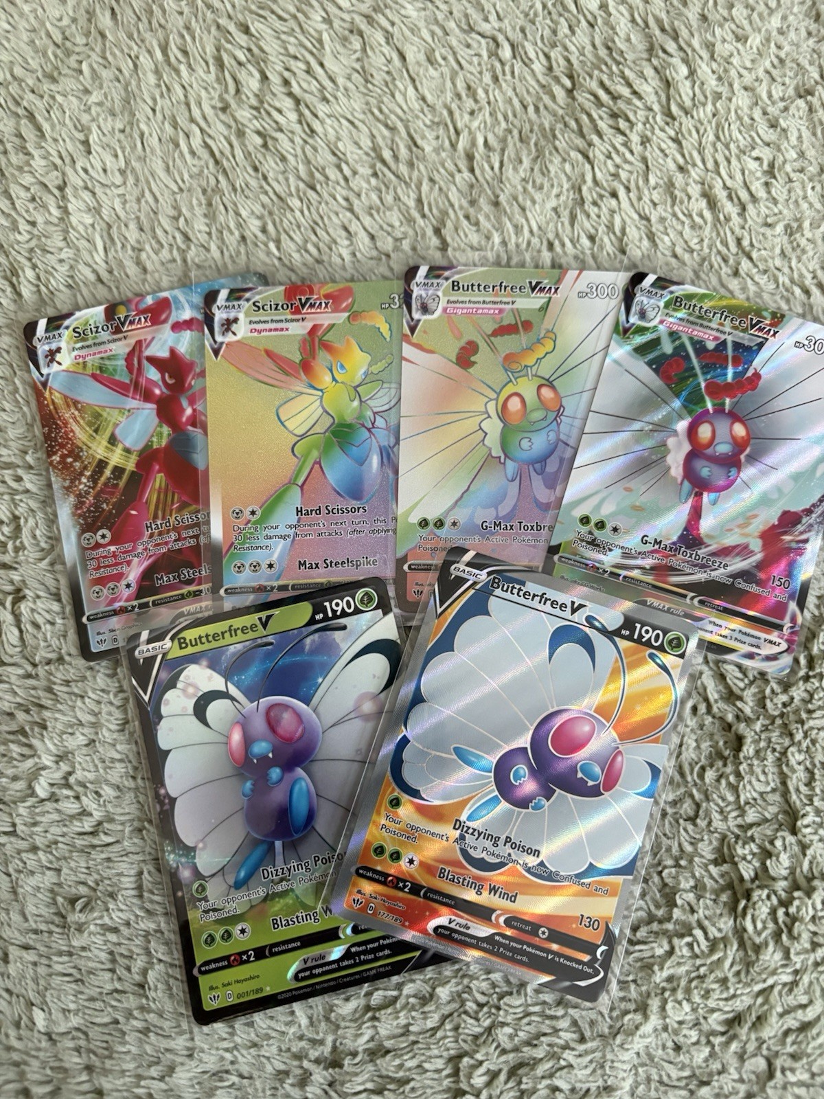 Pokémon – Darkness Ablaze Lot With Butterfree & Scizor. Please Read description.