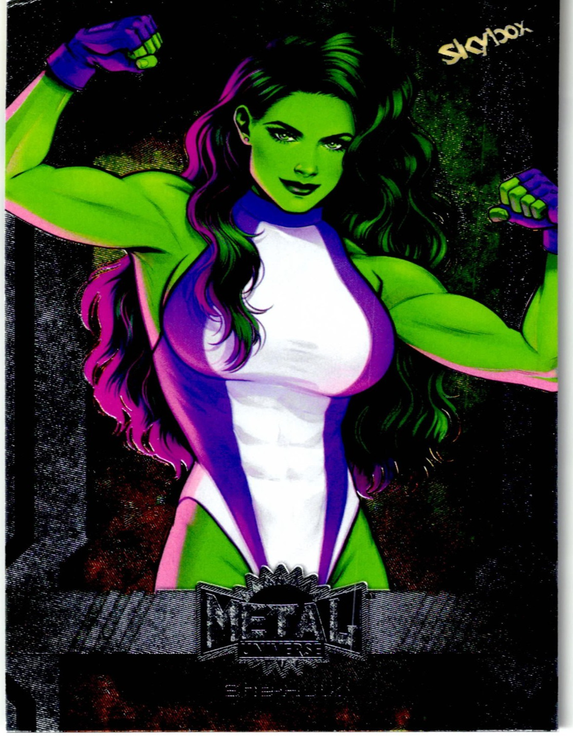 2024 SkyBox Metal Universe Avengers She-Hulk #77 Marvel Trading Card