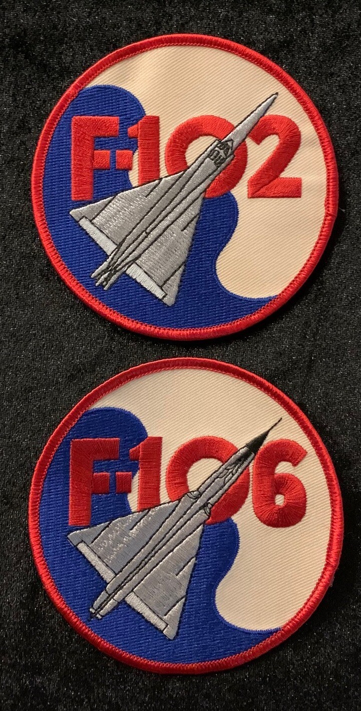 RARE USAF Convair F-102 Delta Dagger and F-106 Delta Dart Patches Cold War