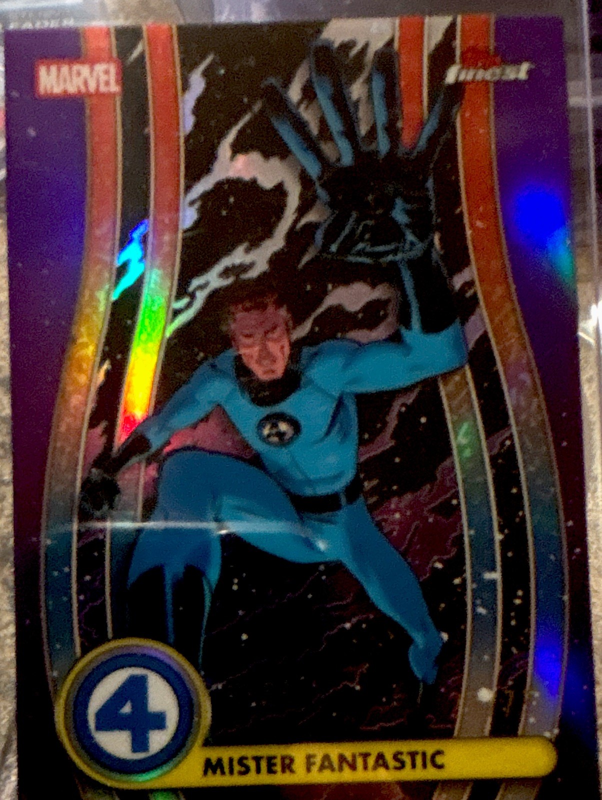 Topps Marvel Fantastic Four 2019 Mister Fantastic #001 Purple 26/75