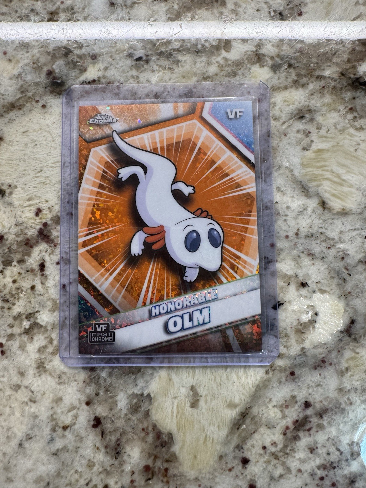 2026 Topps Chrome VeeFriends Honorable Olm Orange Refractor /25
