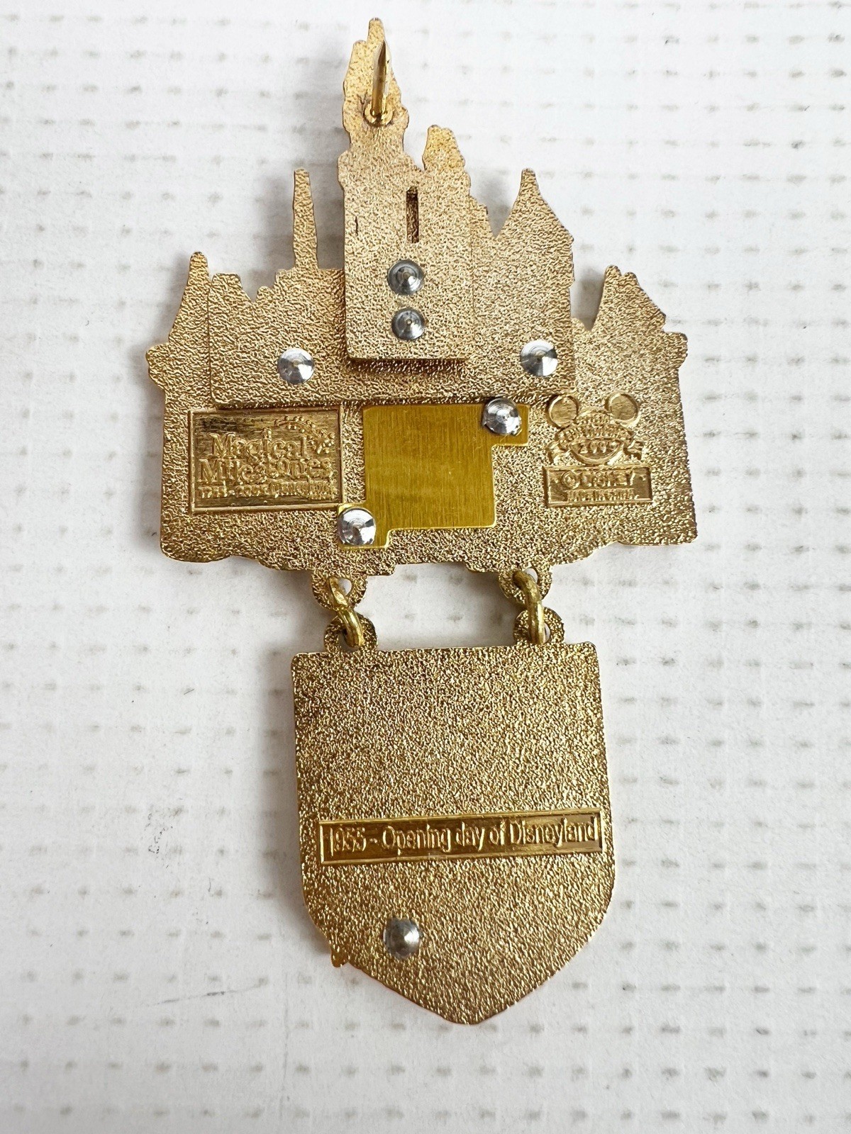 Vtg Disney Pin Magical Milestones 1955 Opening Day Disneyland Castle Walt 2005