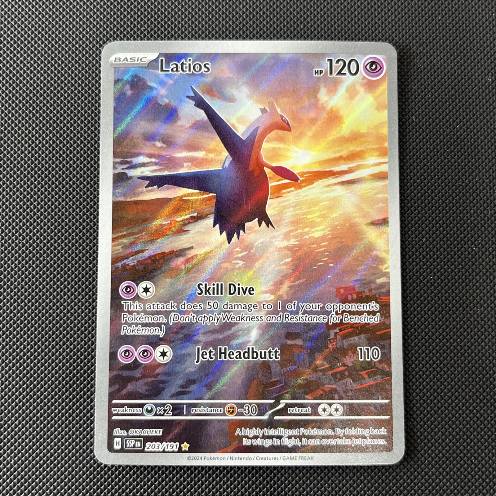 203/191 Latios Pokémon TCG Surging Sparks Illustration Rare NM