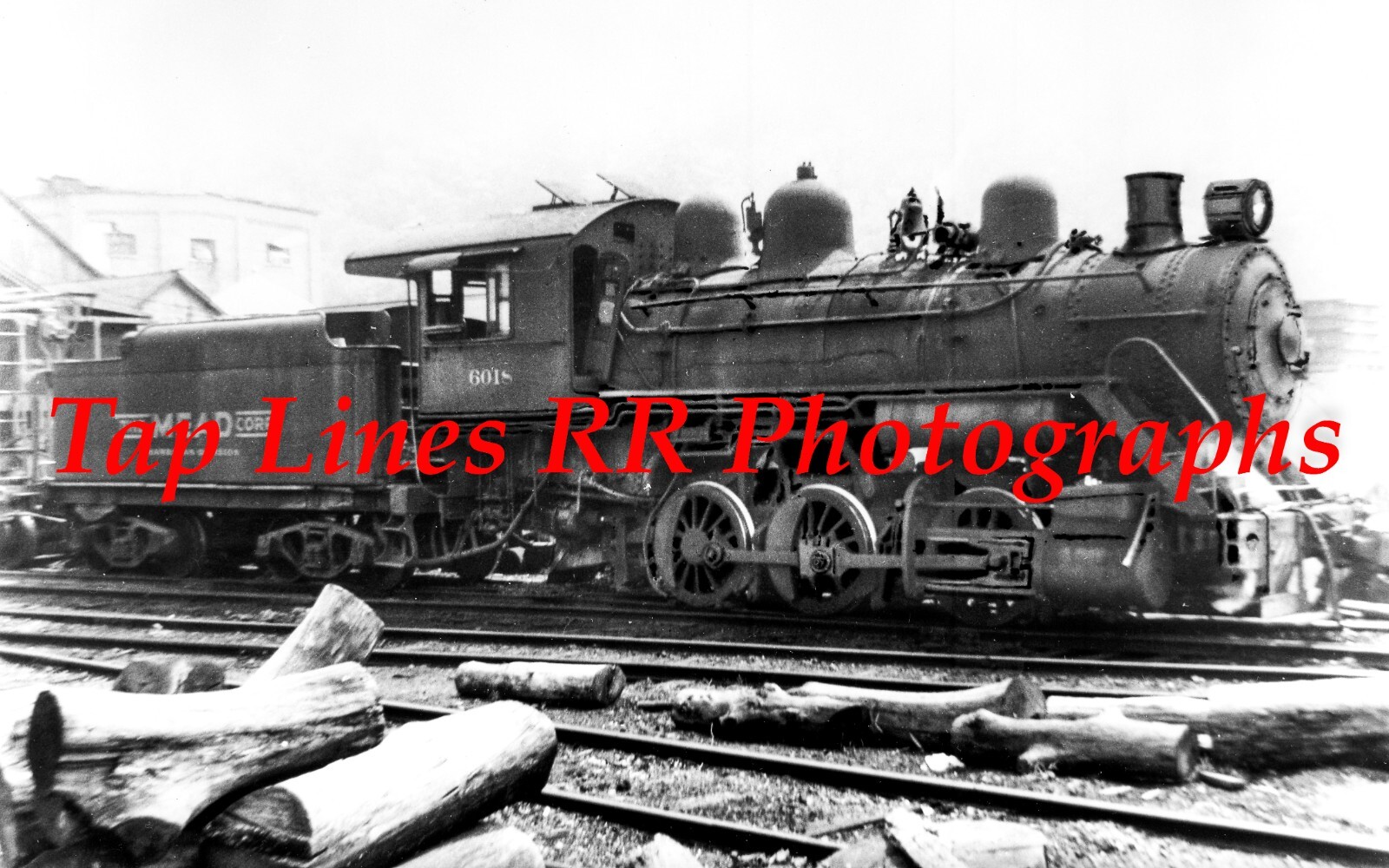 Mead Corp 6018 0-6-0 Harriman TN 6/6/1956 New 5×8 Photo