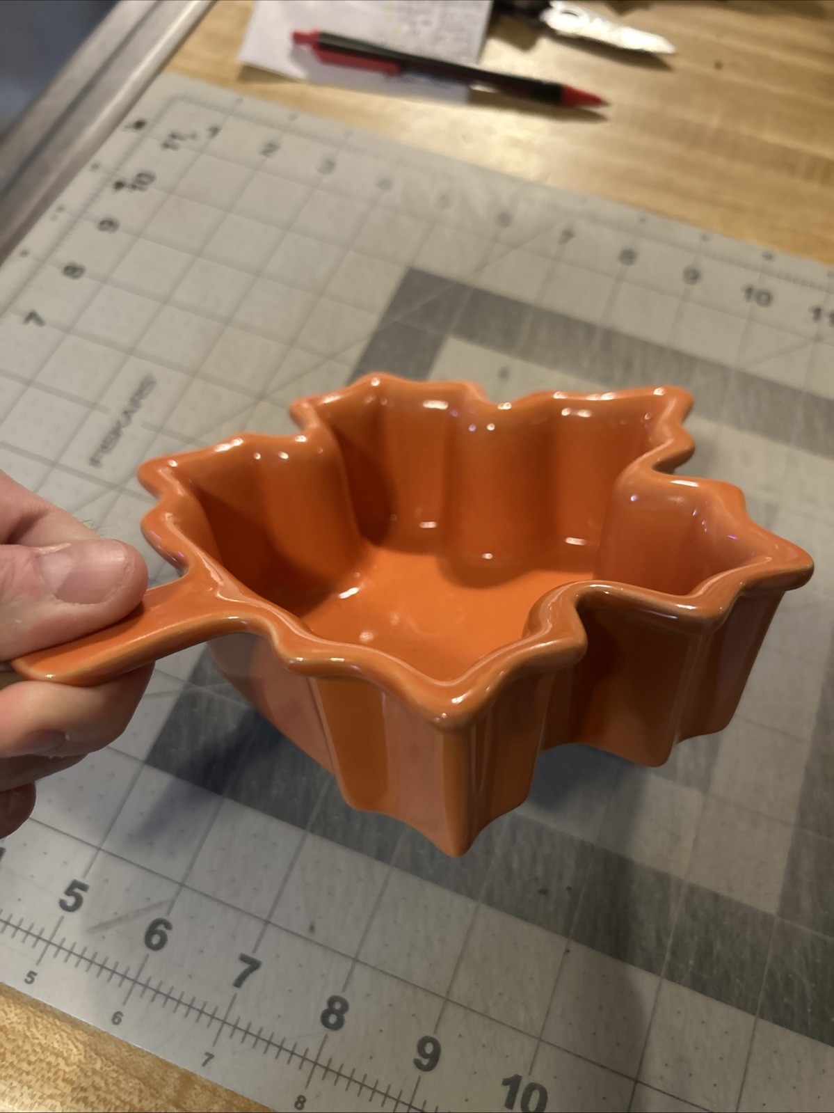 Chantal Rust Maple Leaf 12 oz Baking Dish SHIPS FREE NOW