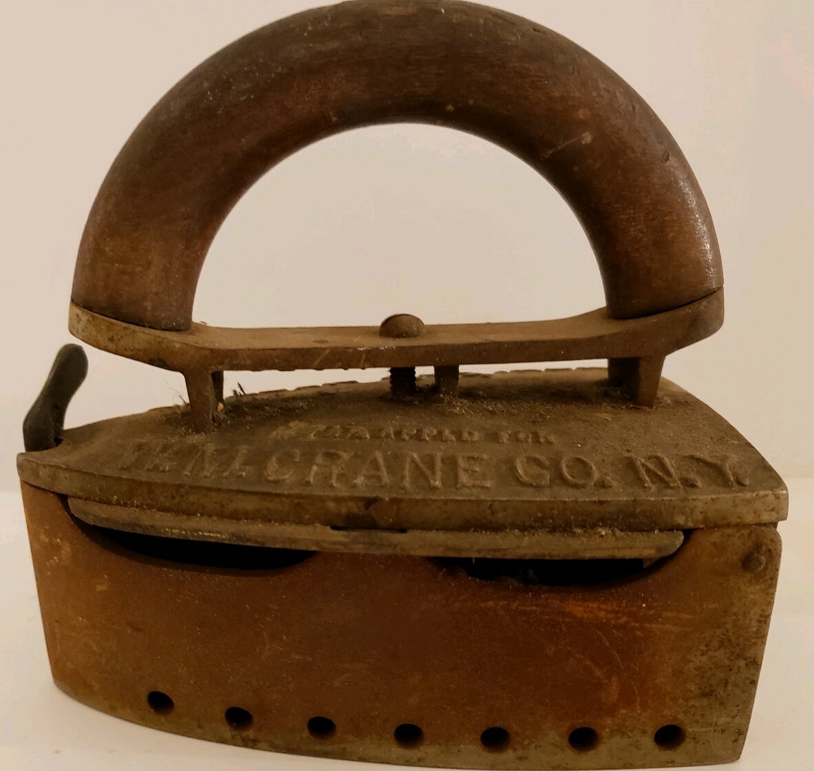 Antique 19th C. Vulcan 674 Gas Iron Victorian Steam Sad Iron – W.M. Crane Co. NY