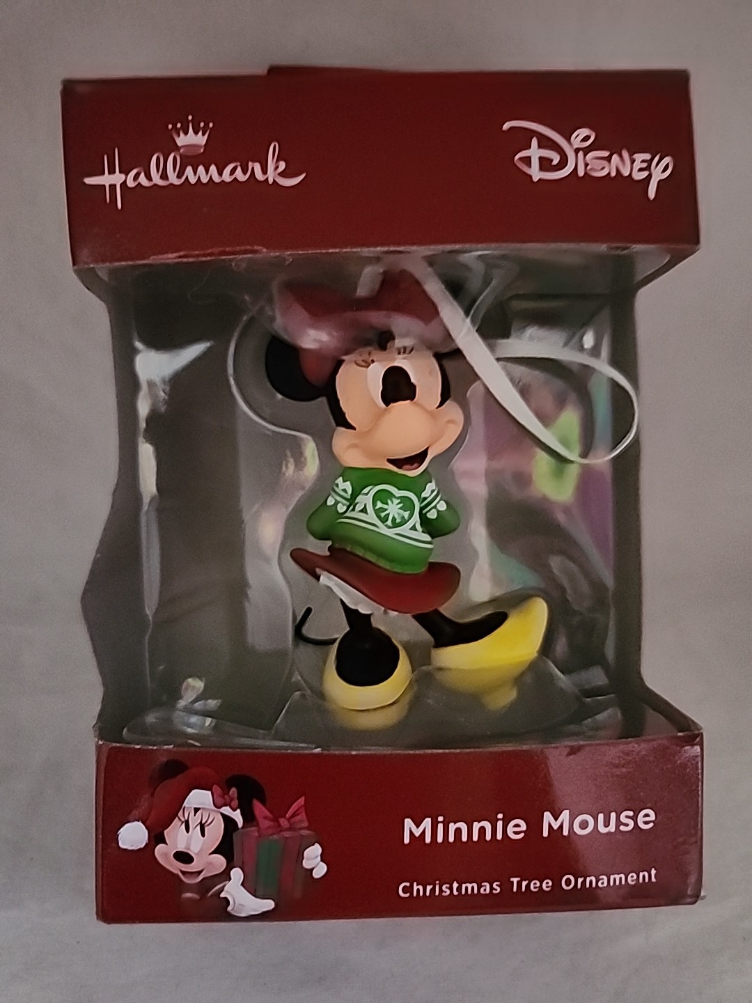 Hallmark Disney Minnie Mouse Christmas Tree Ornament In Original Pkg