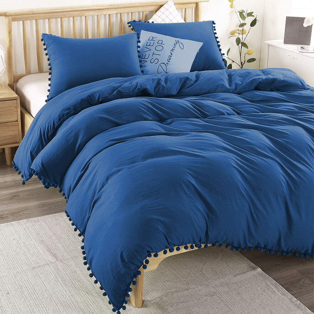 Duvet Cover Quilt Bedding Set With Pillow Bedspread Comforter Cover King Size