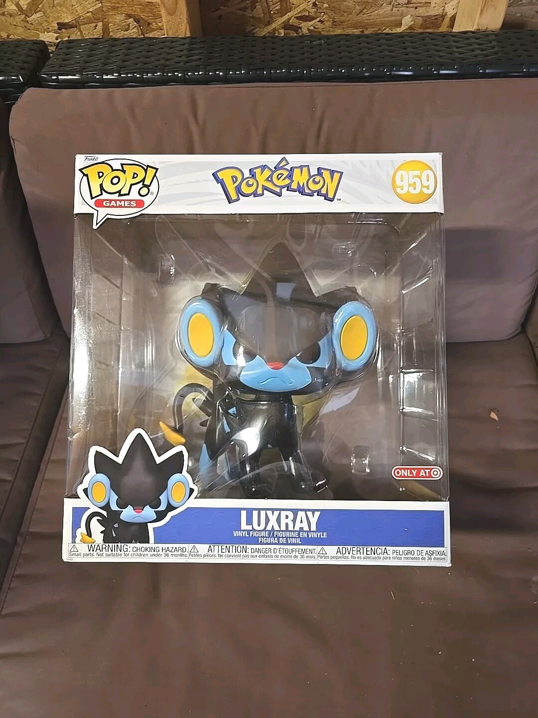 Funko Pop! GAMES Vinyl Jumbo 10 in: Pokémon Luxray Target (Exclusive) #959 New