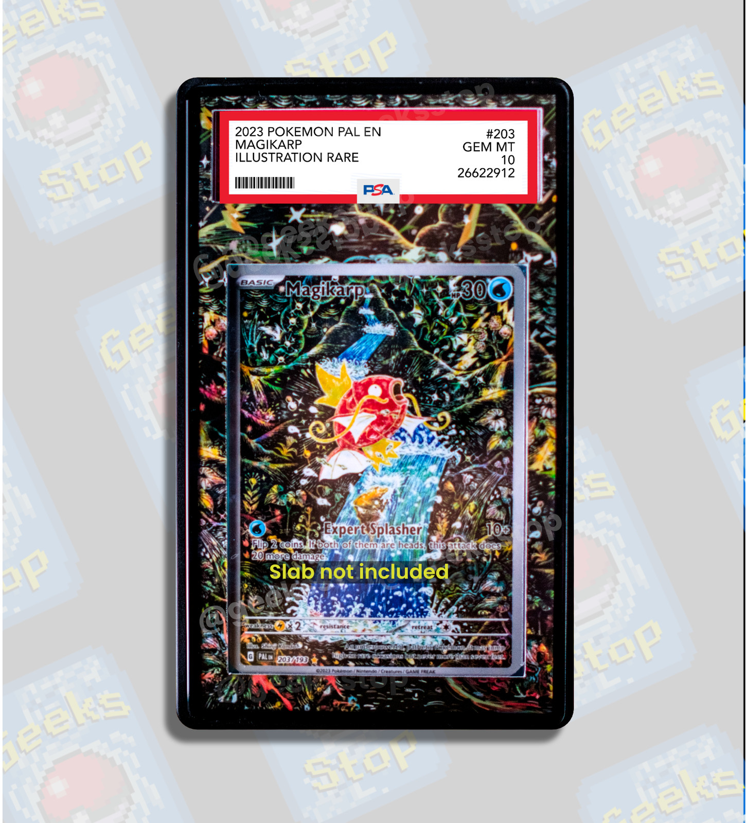 Magikarp IR PSA CGC Beckett | Display Case Extended Art for Graded Pokemon Card