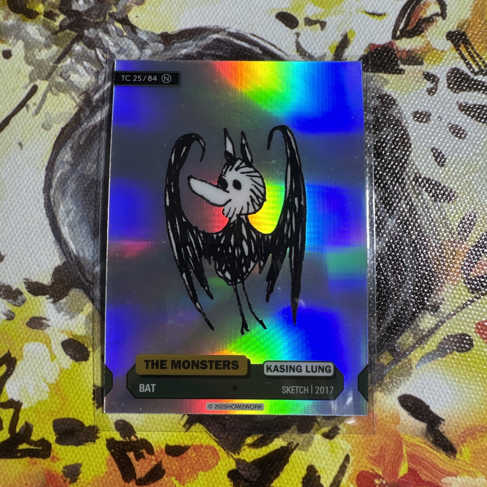 2025 How2Work THE MONSTERS Series 3 Trading Card BAT 25/84 N holo