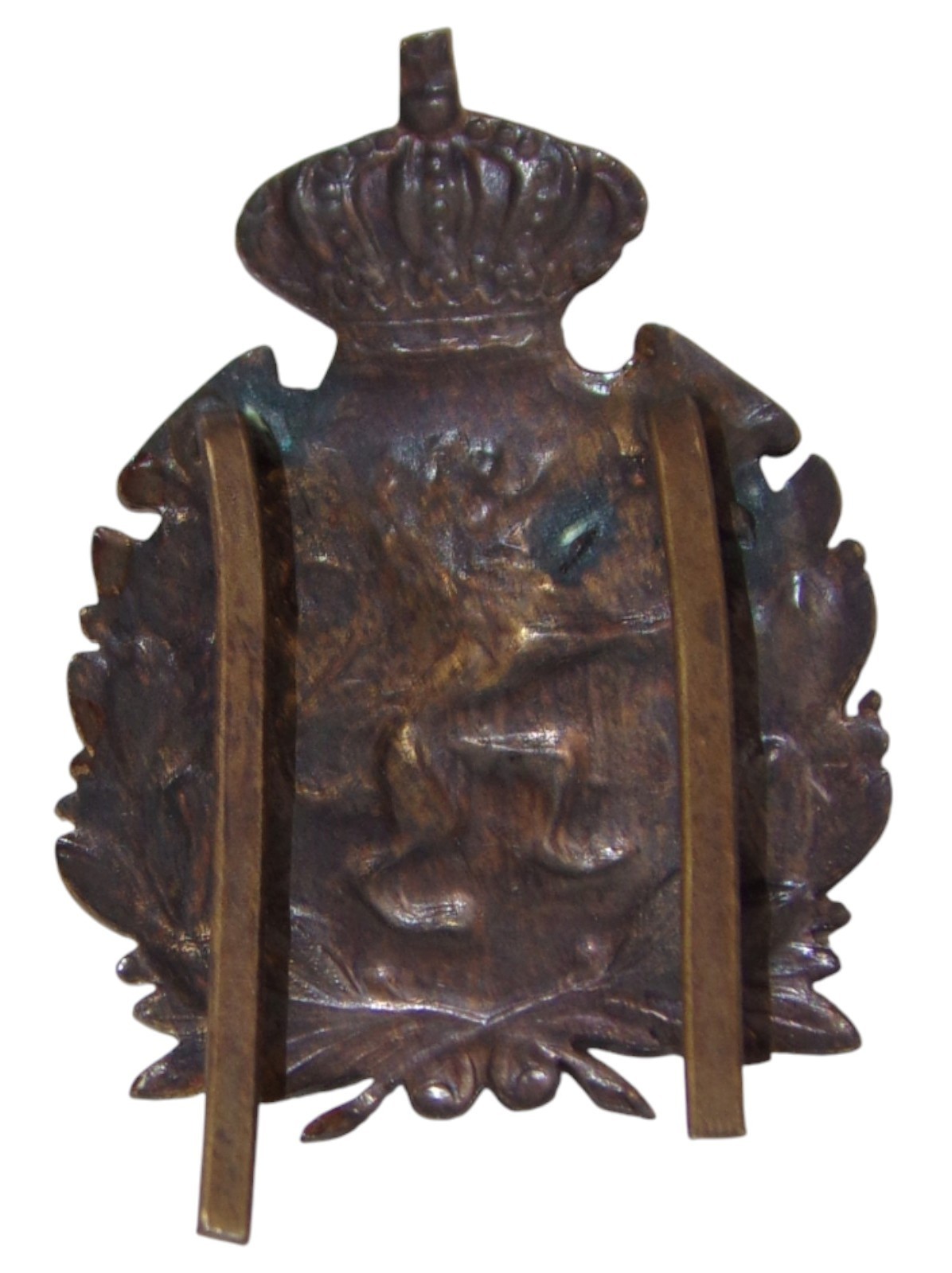 Force Publique Congo Belgian Belgium Hair Badge