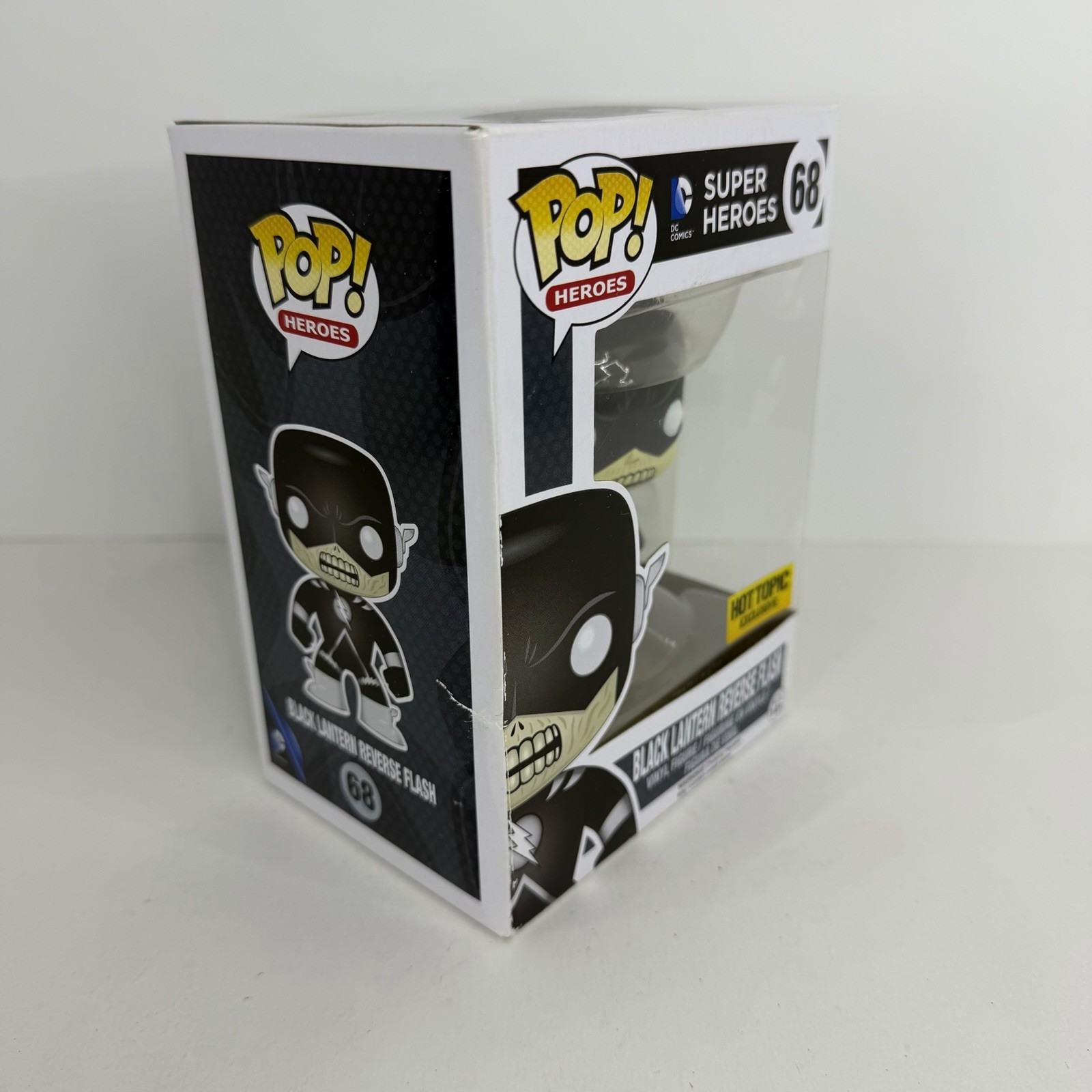 Funko POP DC Comics Super Heroes 68 Hot Topic Excl Black Lantern Reverse Flash