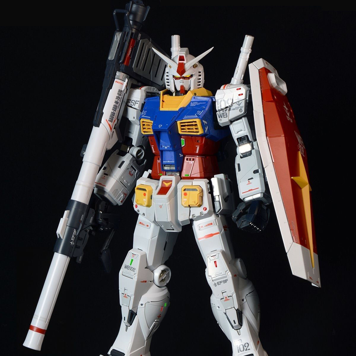 12″ Hyper Bazooka 1/60 Model kit for PG Unleashed RX-78-2 white