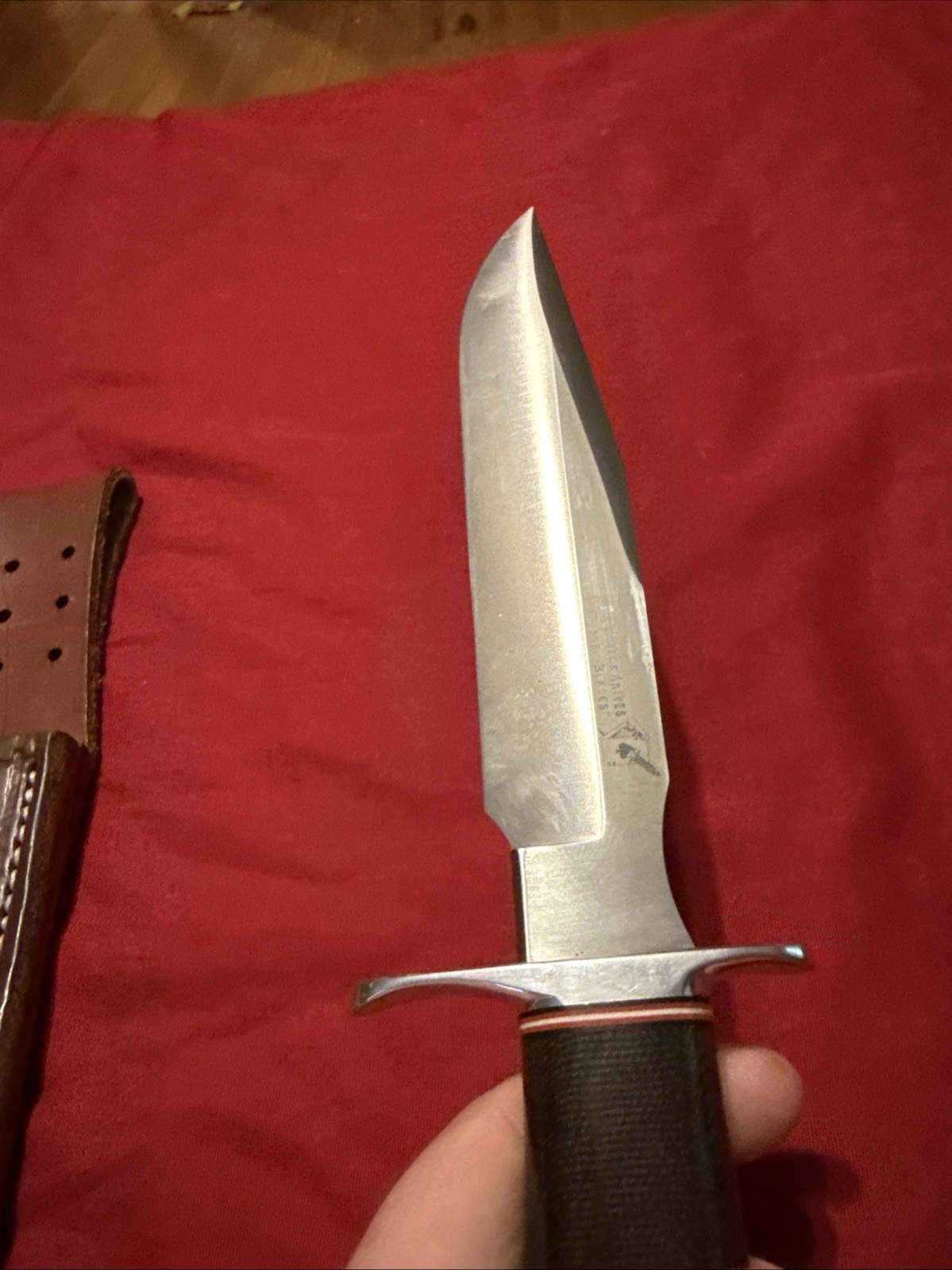 Blackjack Classic Model 7 Fixed Knife 7″ A-2 Tool Steel Blade Micarta Handle