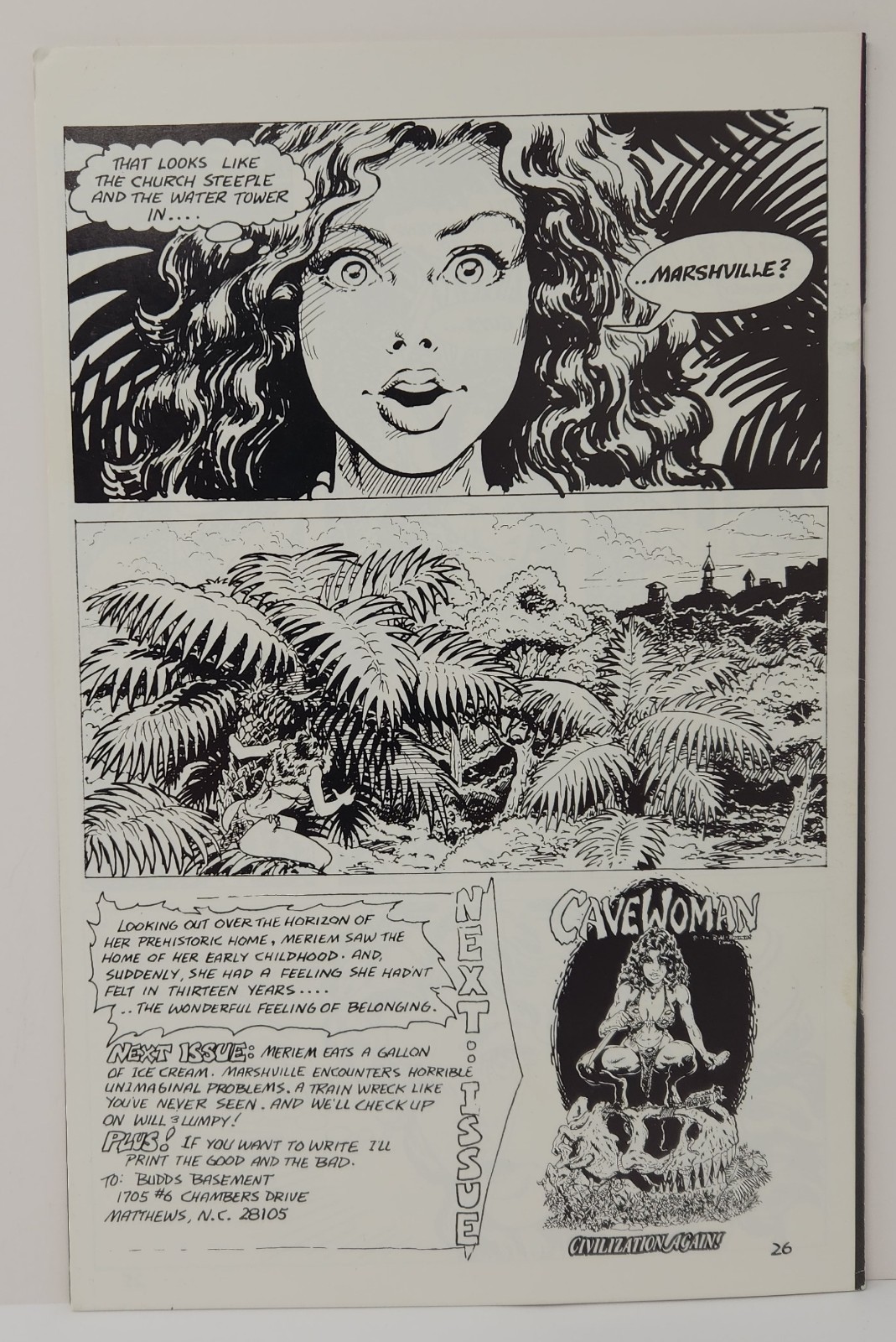 CAVEWOMAN # 1 SCARCE DOUBLE COVER 1st PRINTING 1993 Signed by BUDD ROOT Basement