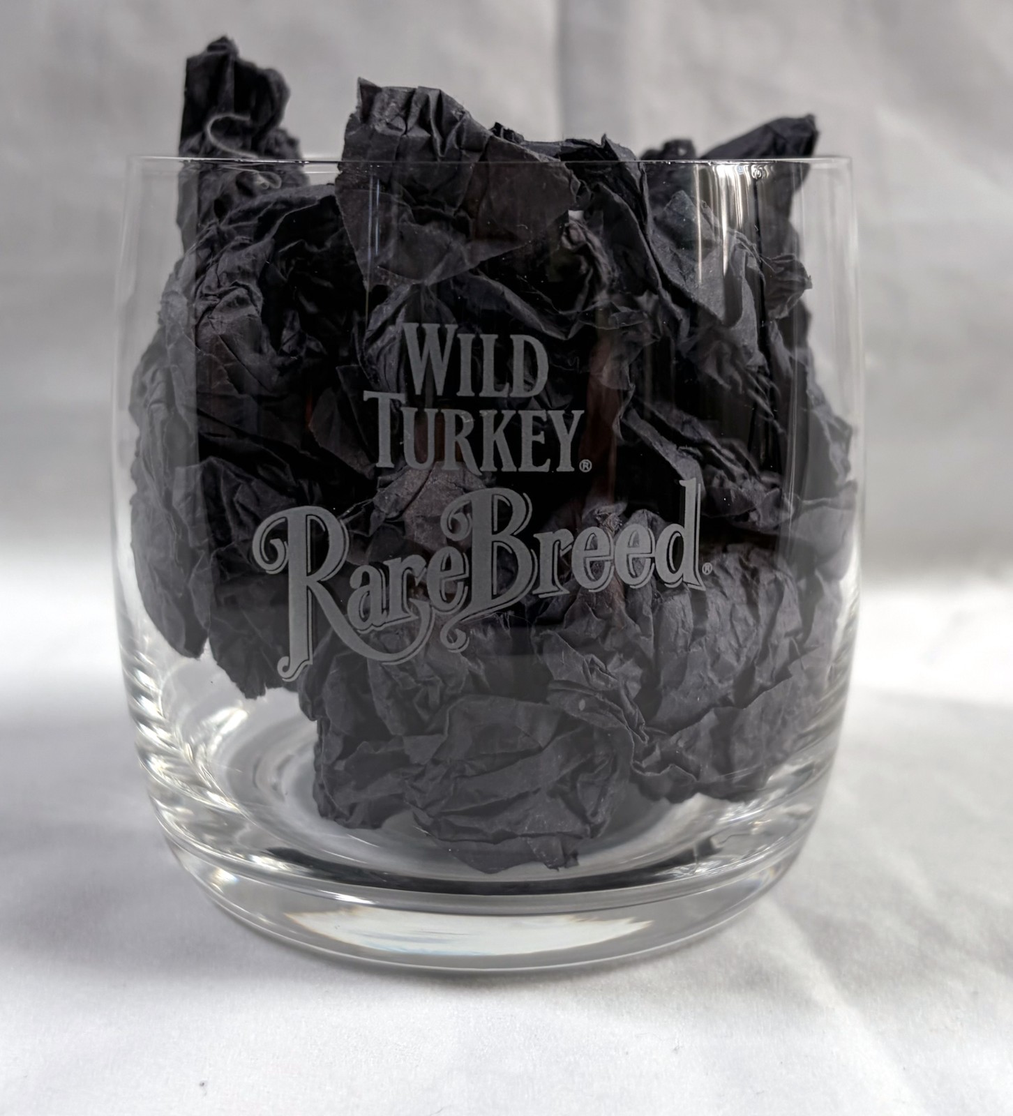 New Wild Turkey Rare Breed Bourbon Whiskey Glass Etched 12 oz