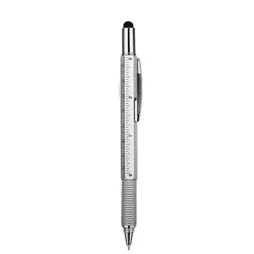 6-in-1 Multifunction Ballpoint Pen – Ruler, Screwdriver, Stylus & Level Tool