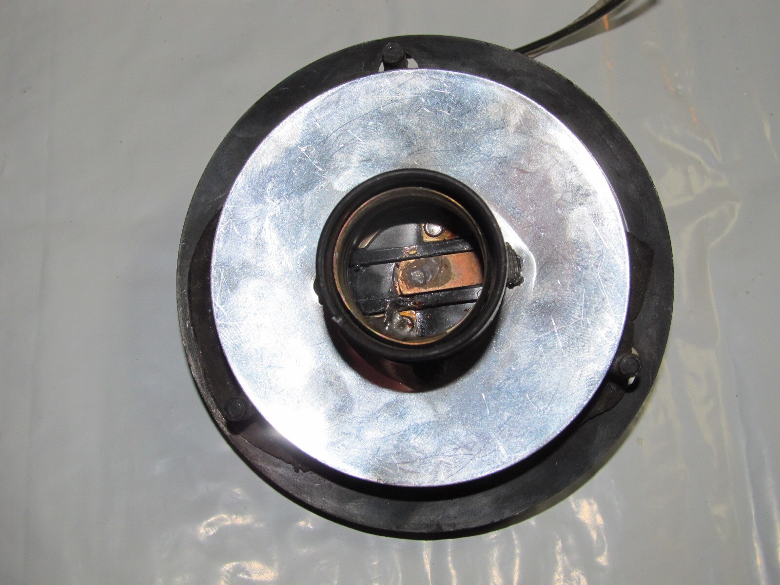 Vintage traffic Light reflector socket. $30.00 Free Shipping.