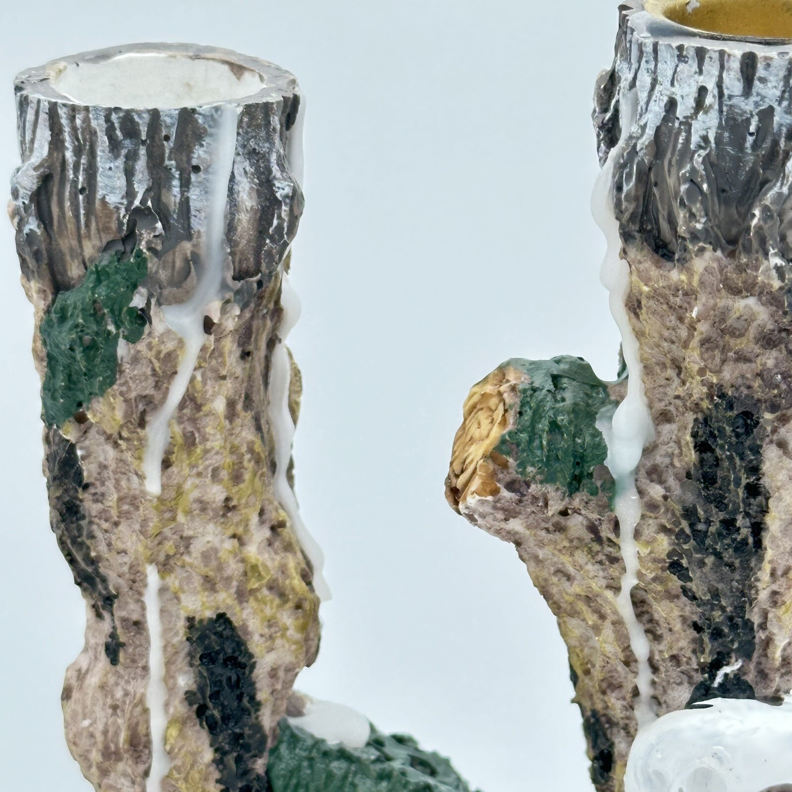 Halloween Haunted Ghost Tree Candle Stick Holder Candelabra Grave Cemetery 9.5in