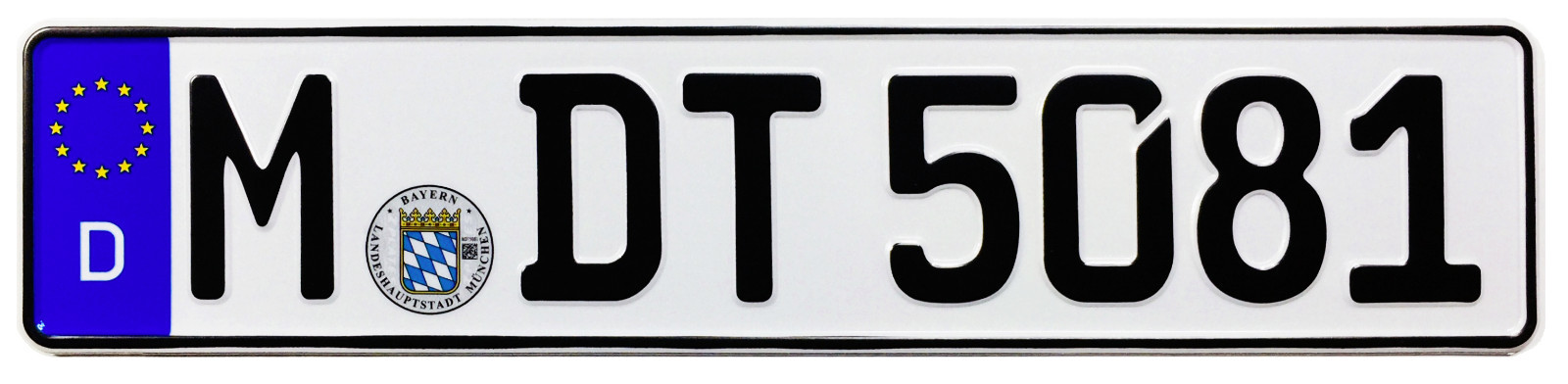 BMW Munich Front German License Plate by Z Plates wtih Unique Number NEW