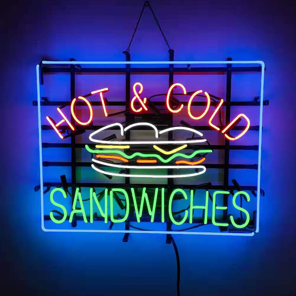 Sandwiches Neon Signs For Home Bar Restaurant Room Wall Window Display 24X20