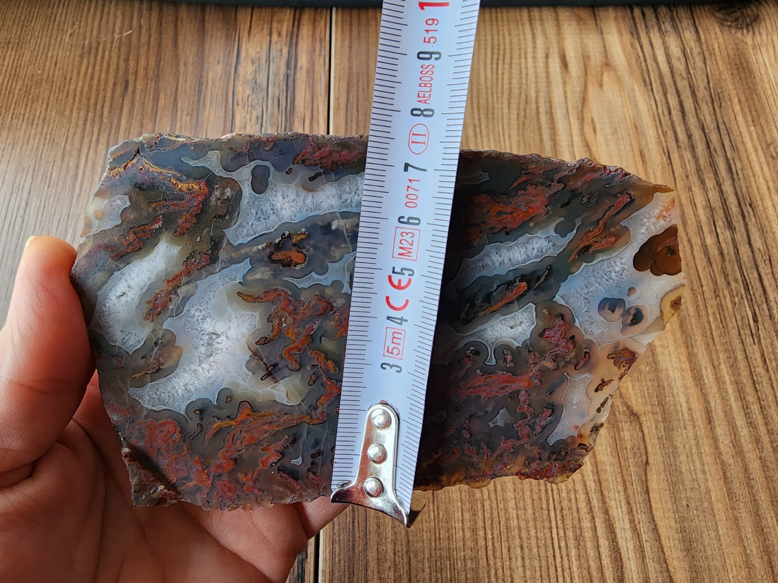 2.8 lbs (1.28 kg) Collectible Plume Agate, Unpolished Crystal Agate, Achate