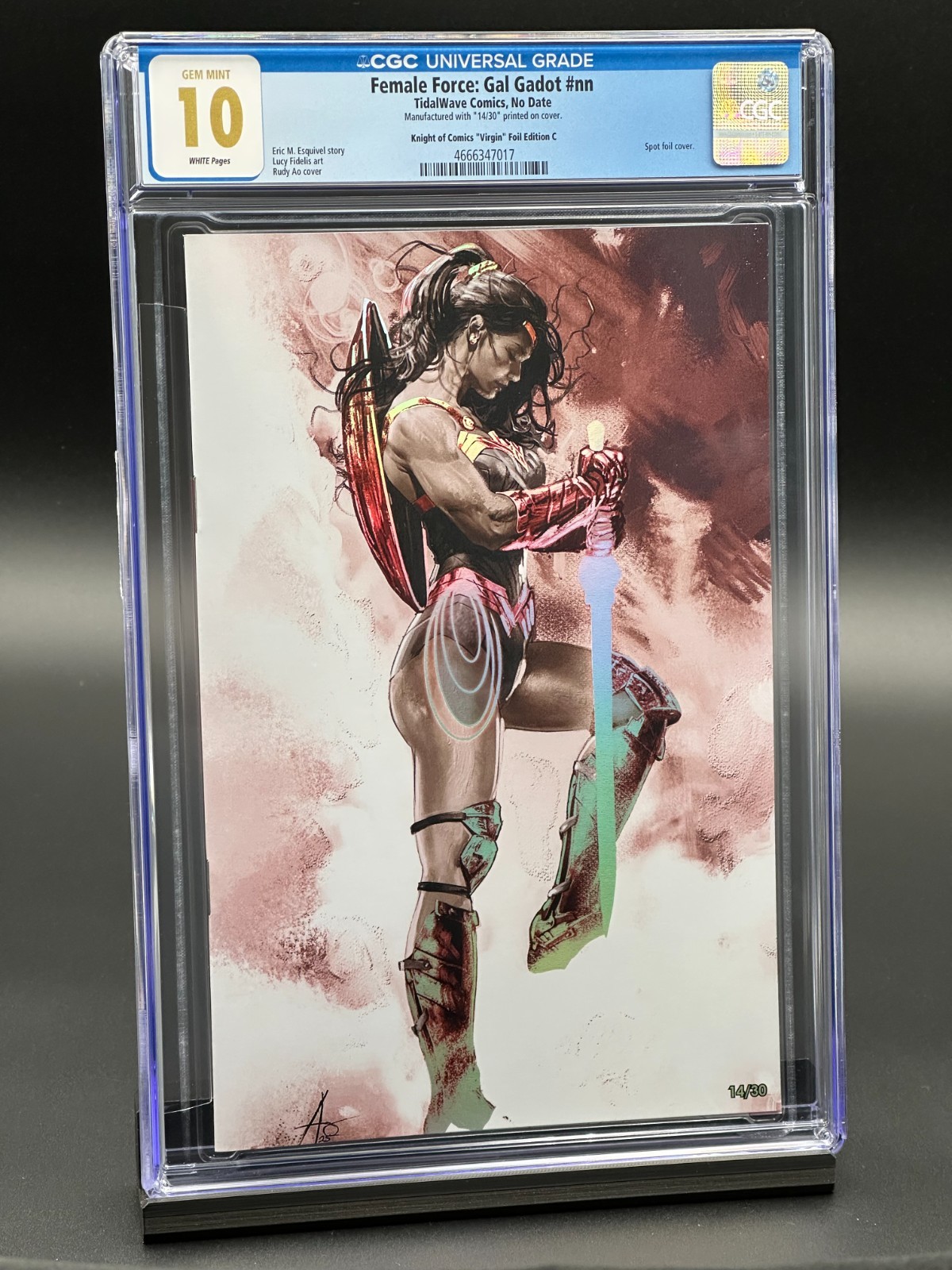 Female Force Gal Gadot #nn CGC 10 – Wonder Woman Ao Virgin Ed C FOIL – LTD 30