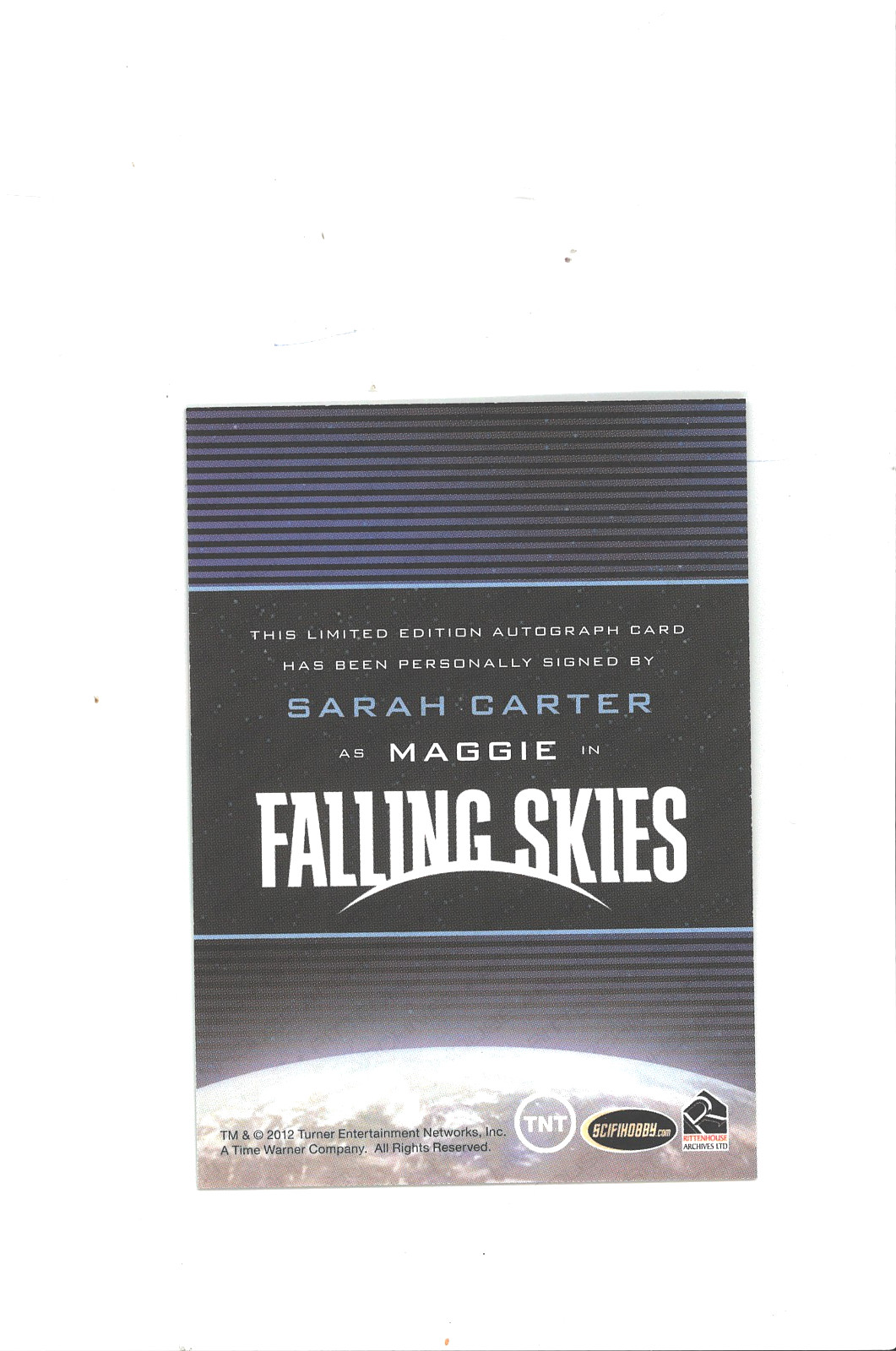 Sarah Carter Auto FLASH SMALLVILLE ROGUE CSI Rittenhouse Falling Skies Autograph