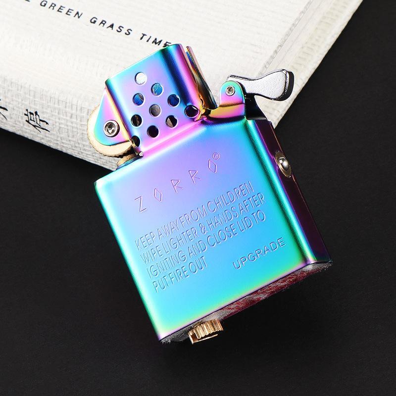 ZORRO 902 Kerosene Lighter Brass Insert Parts Upgrade Windproof Movement Box