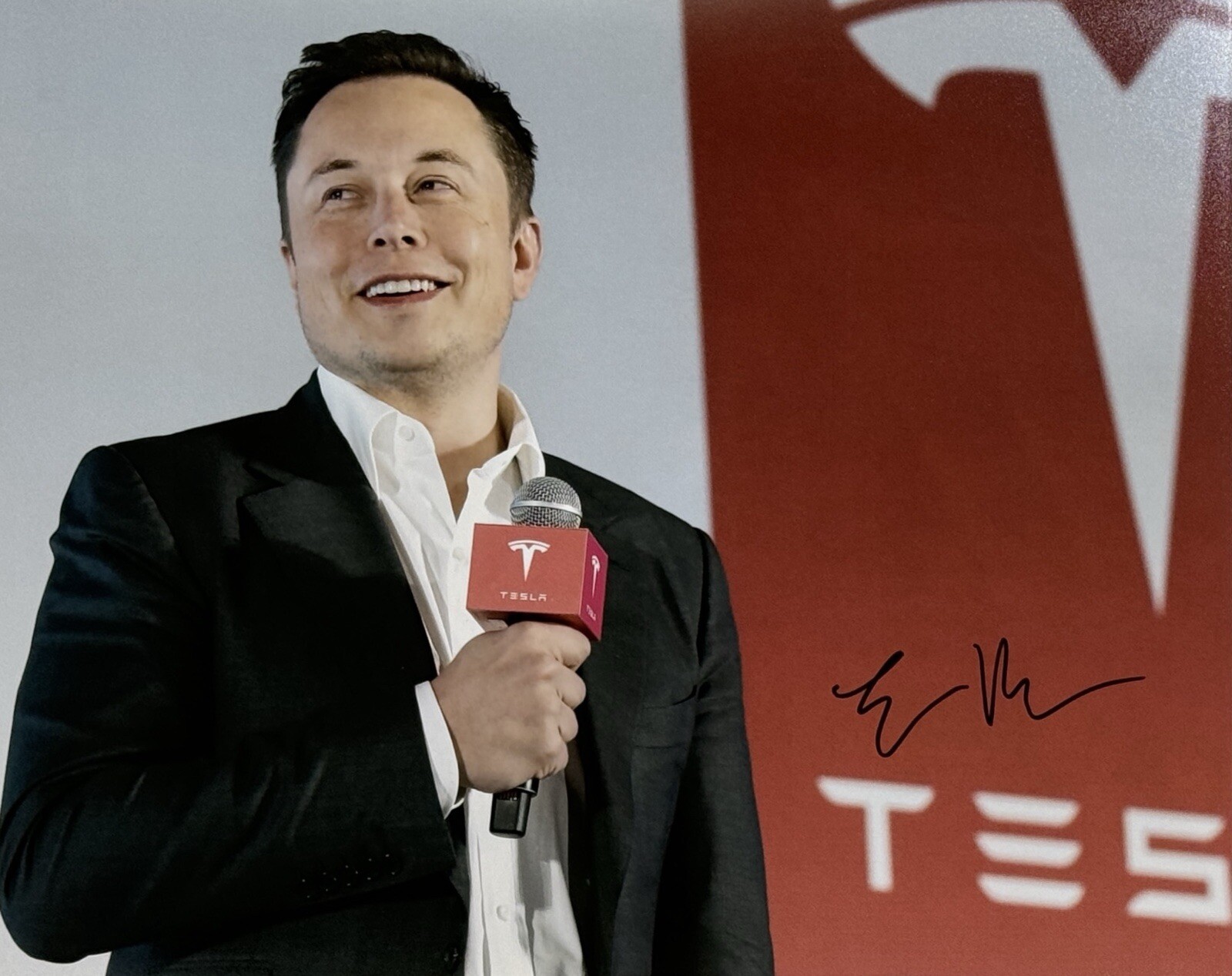 Elon Musk Signed Autograph 16×20 Photo TESLA Founder CEO SpaceX Paypal ACOA COA
