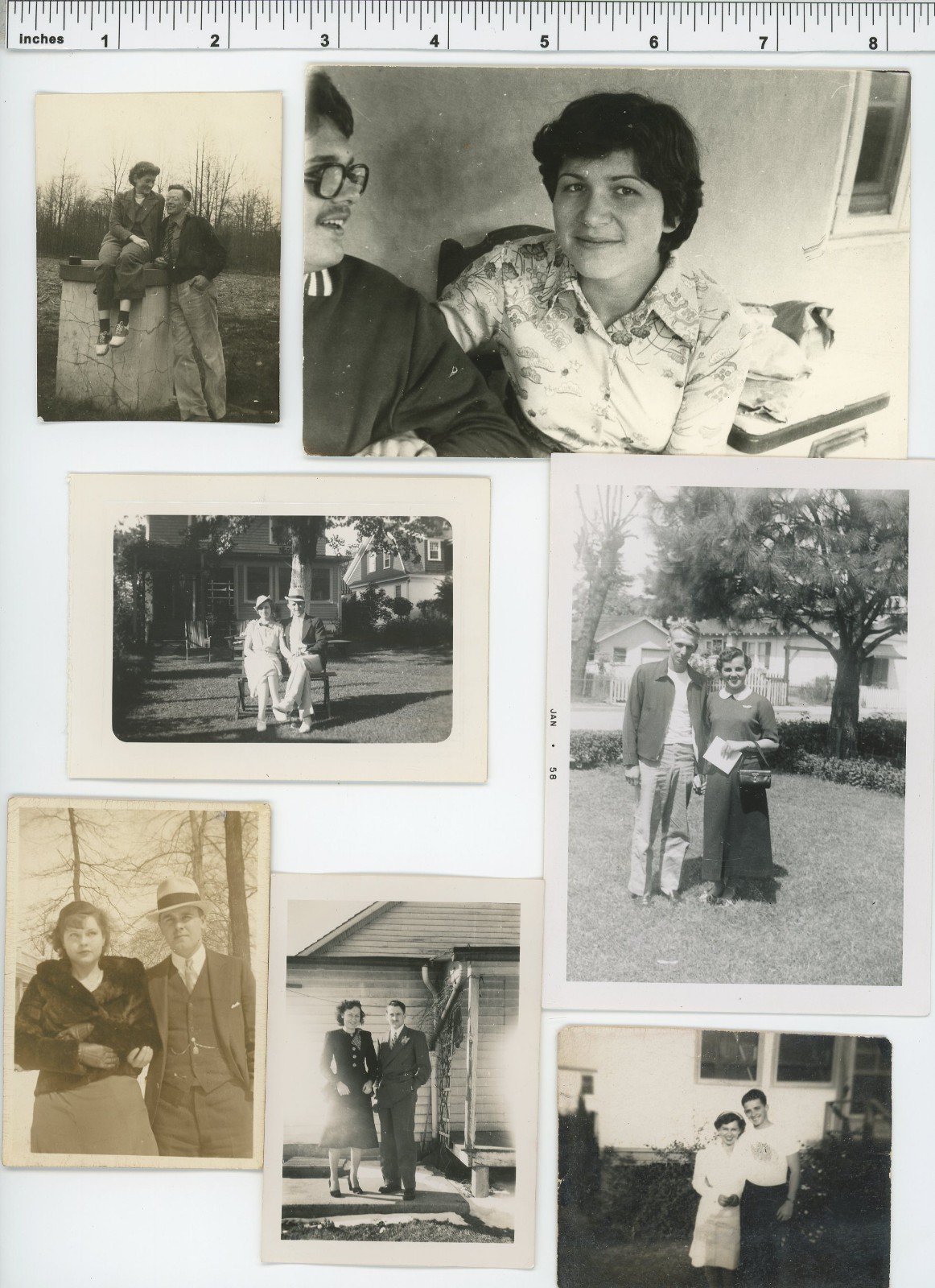(11) Vintage photo lot / SWEETHEARTS – High School ROMANCE Will U Go Out w/ Me?