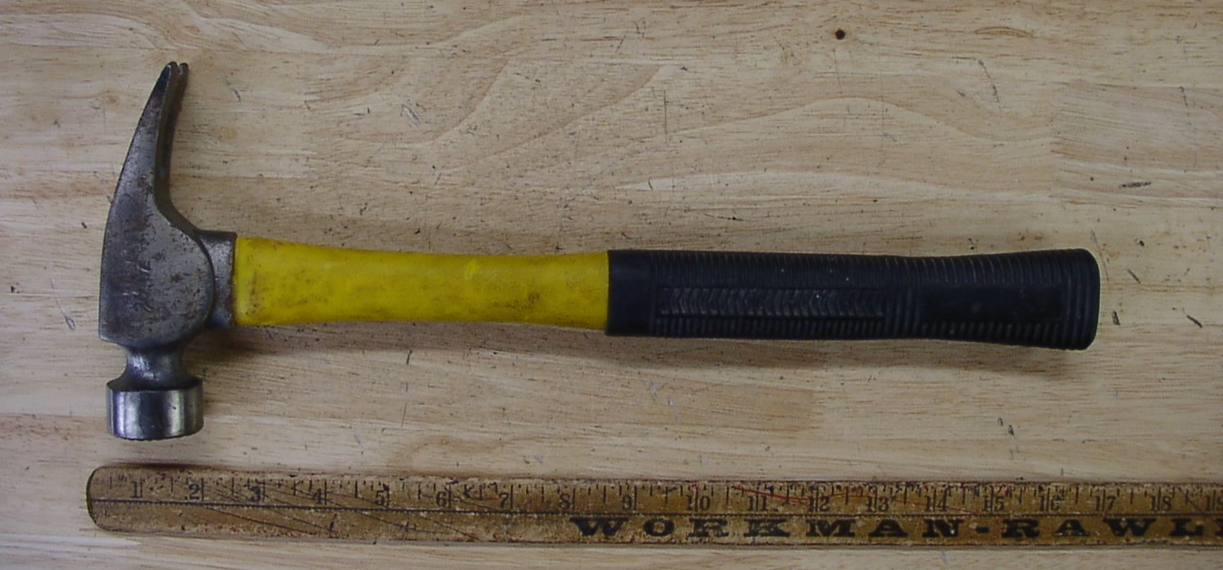 Fiberglass Handle Straight Claw Framing Hammer,2lbs.4.4oz,5-7/8″ Head,Chkrd Face
