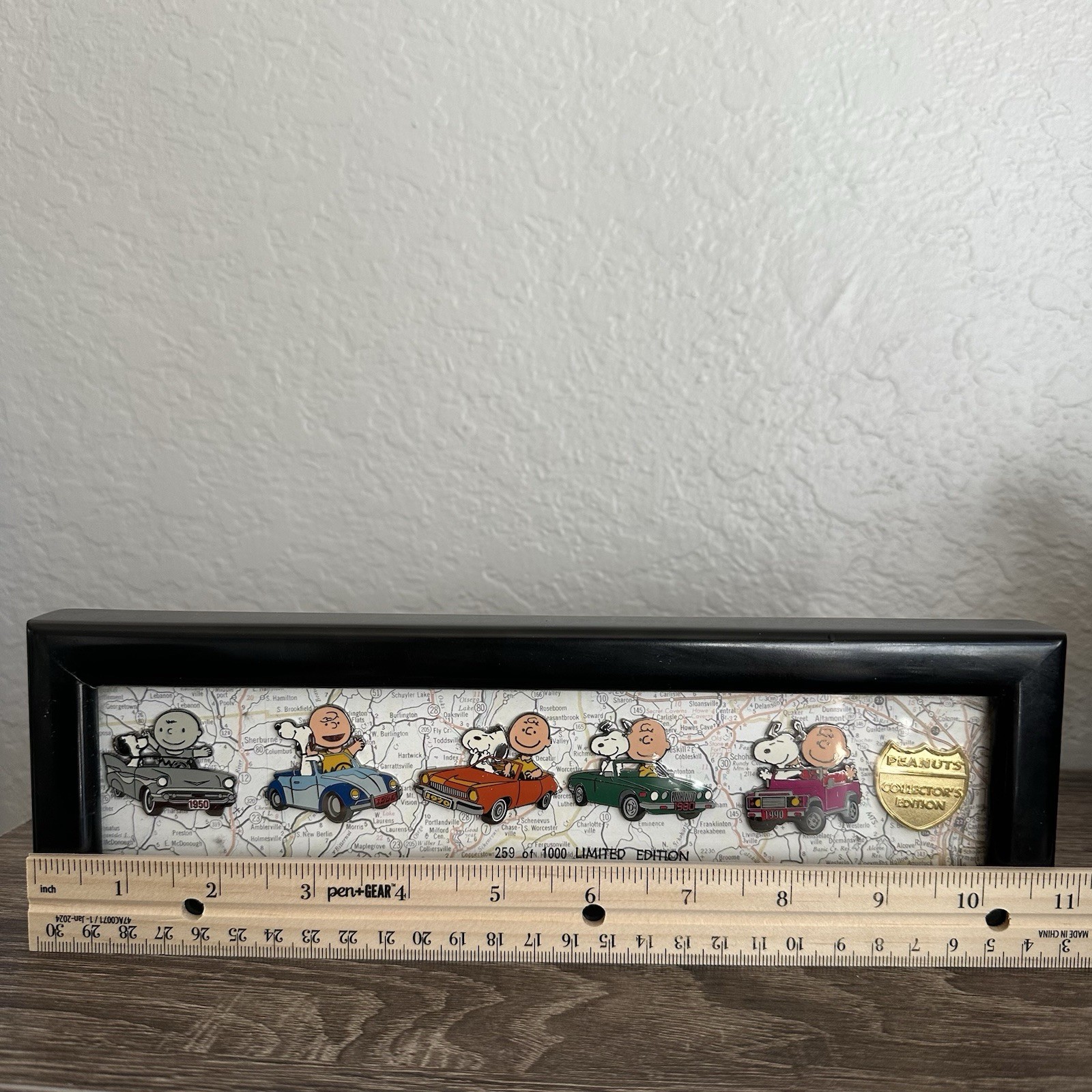 PEANUTS Snoopy Collector Limited Edition 50th Anniversary Pin Set in Case