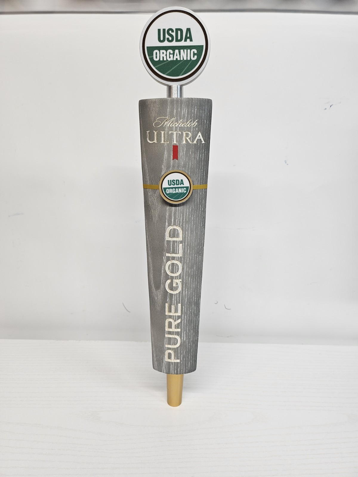 Michelob Ultra Pure Gold USDA Organic Beer Tap Handle 15″