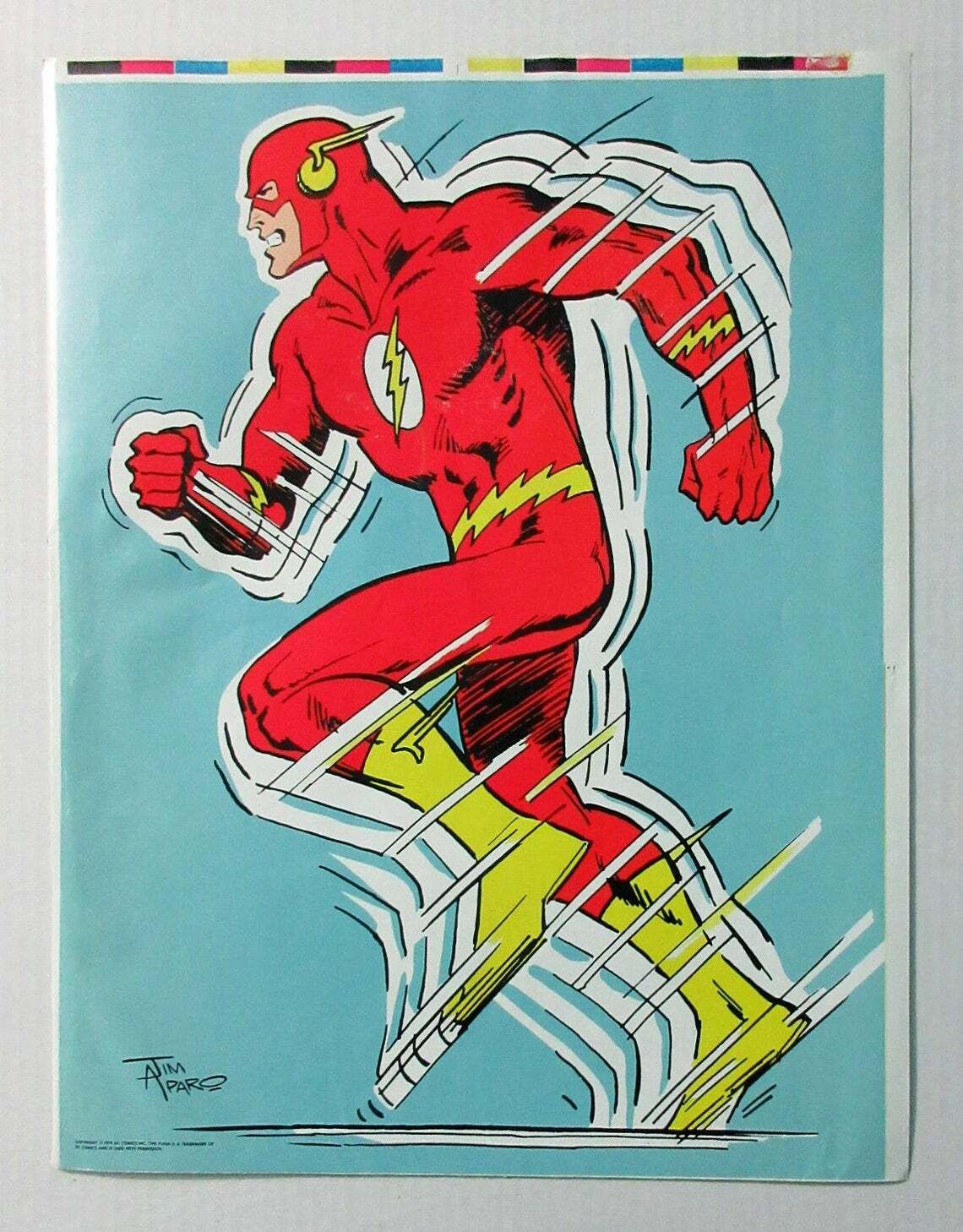 1979 Rare vintage original DC Comics Universe THE FLASH pin-up poster:1970’s/JLA