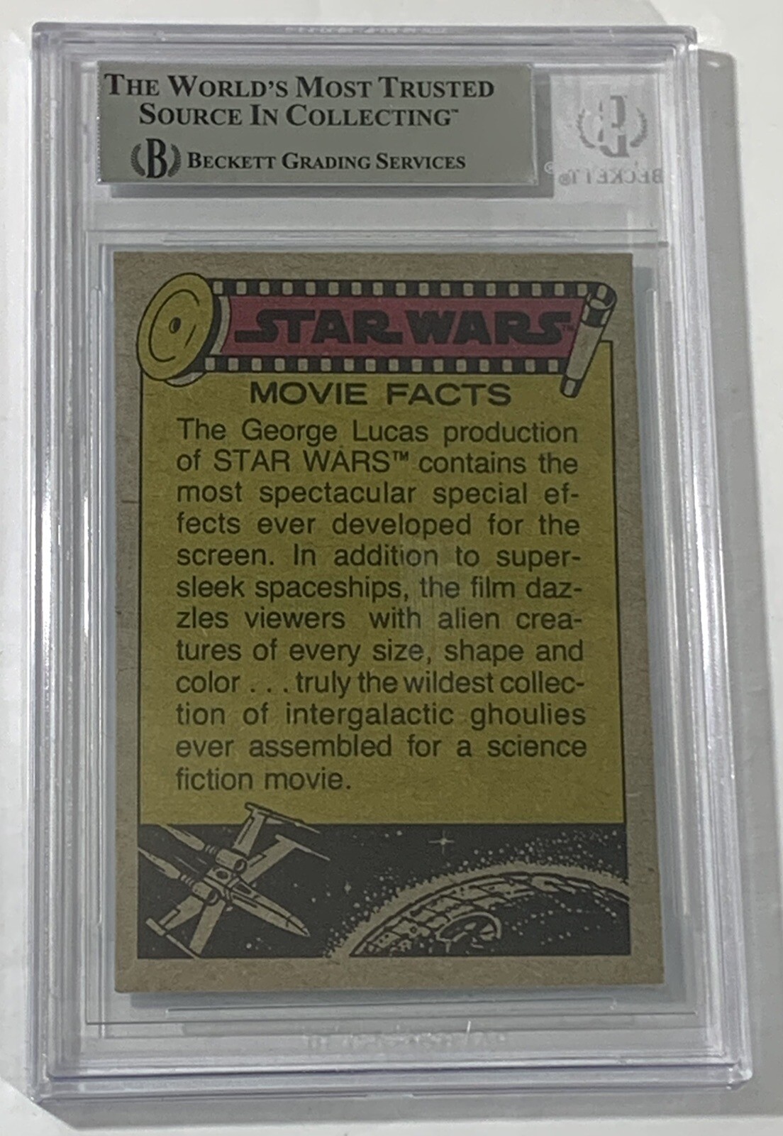 Mark Hamill signed Star Wars Card #38 1977 Opee Chee beckett coa slabbed