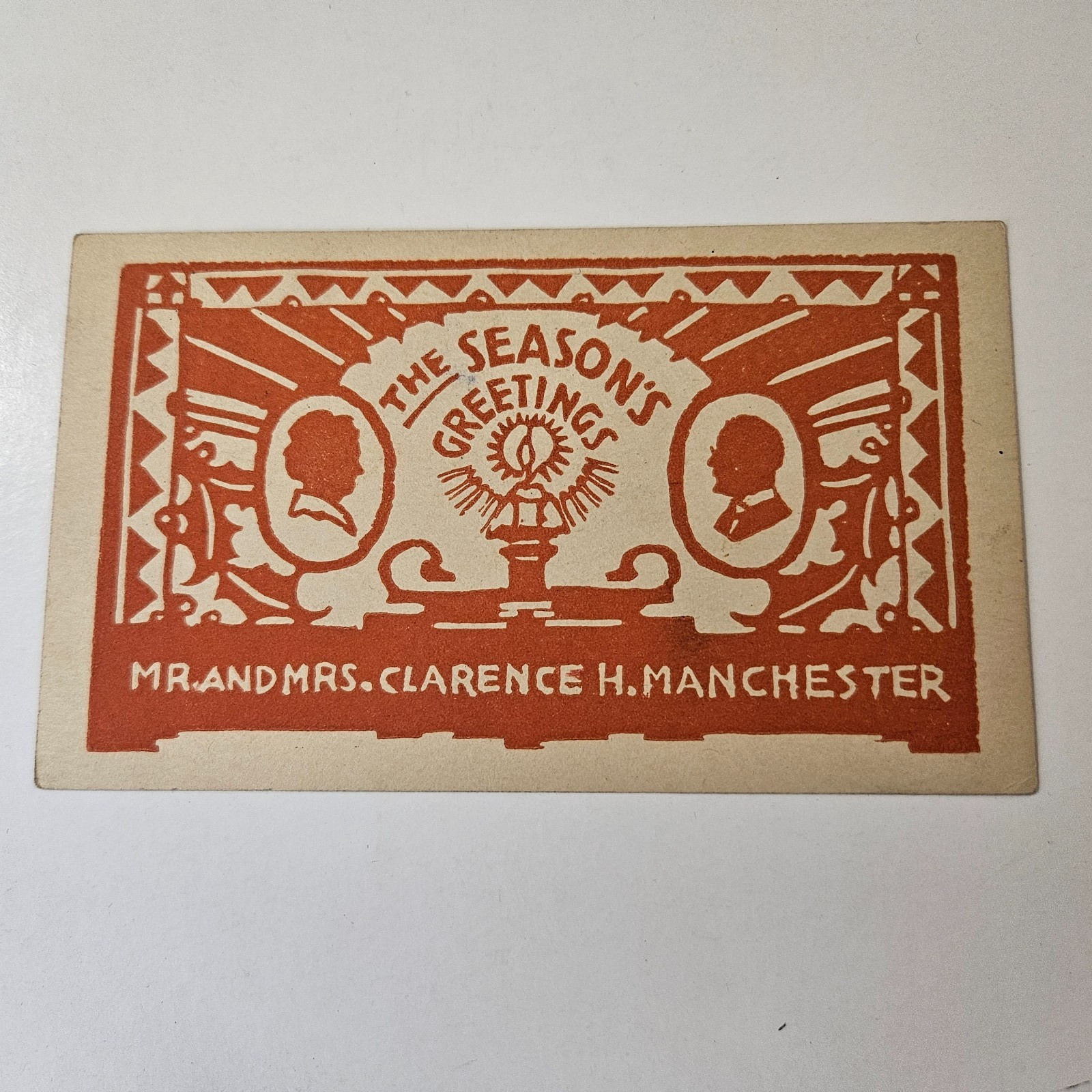 Rare Set 7 Diff Privately Created Seasons Greetings Postcards From 1930 to 1939