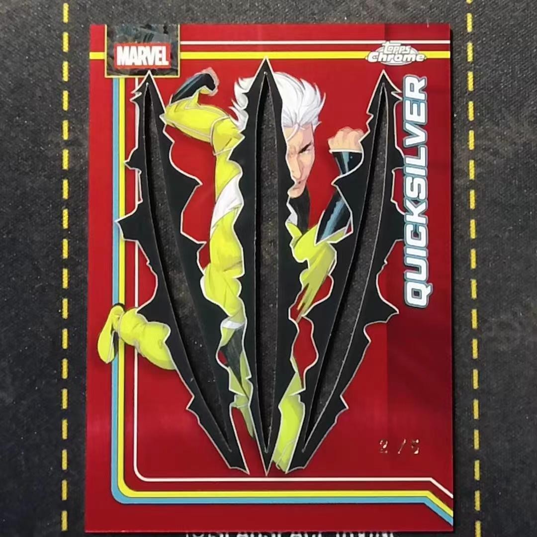 2026 TOPPS CHROME MARVEL #093 QUICKSILVER CLAWED SSP RED /5 (EL