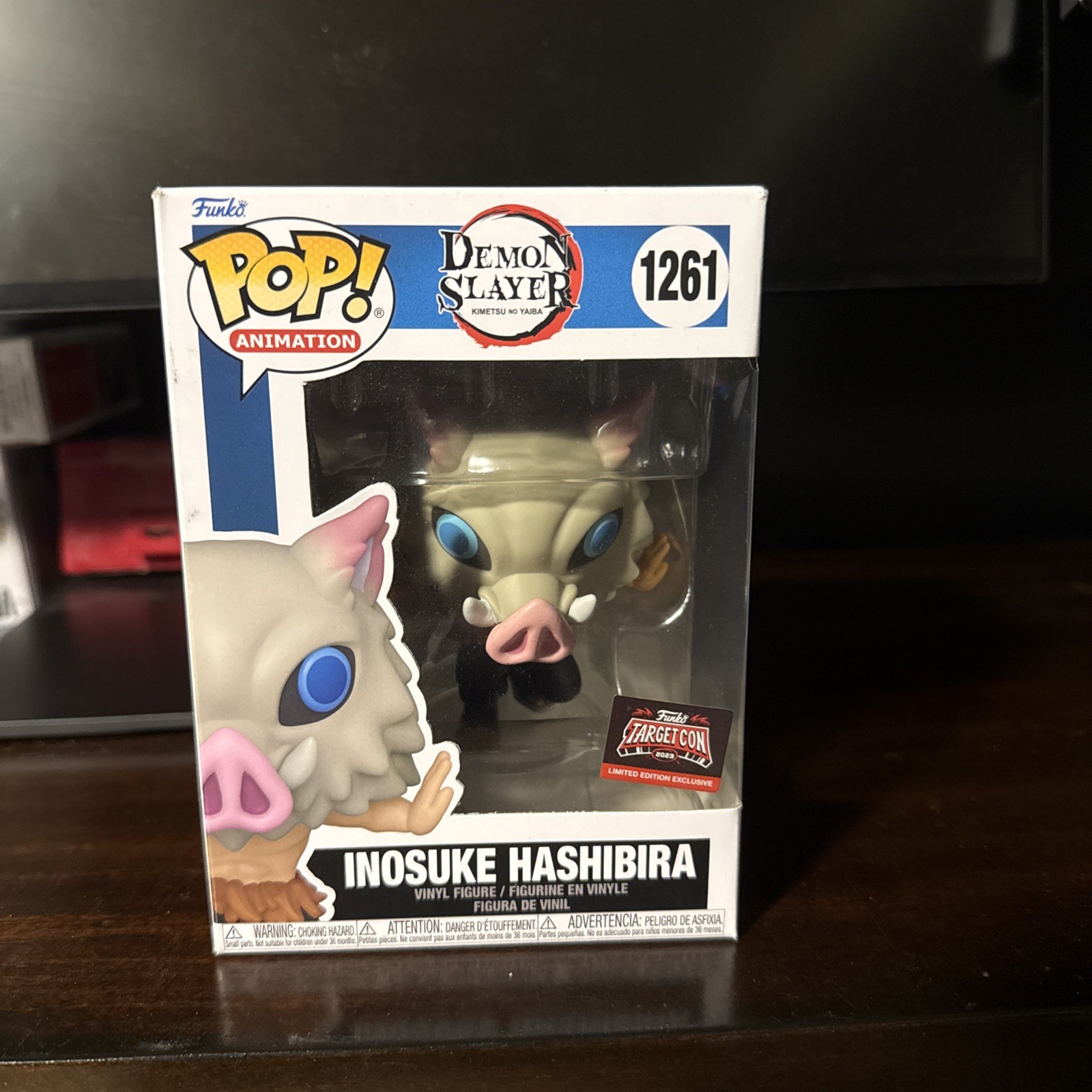 Funko Pop 1261 Inosuke Hashibira Demon Slayer Target Con Exclusive Vinyl Figure
