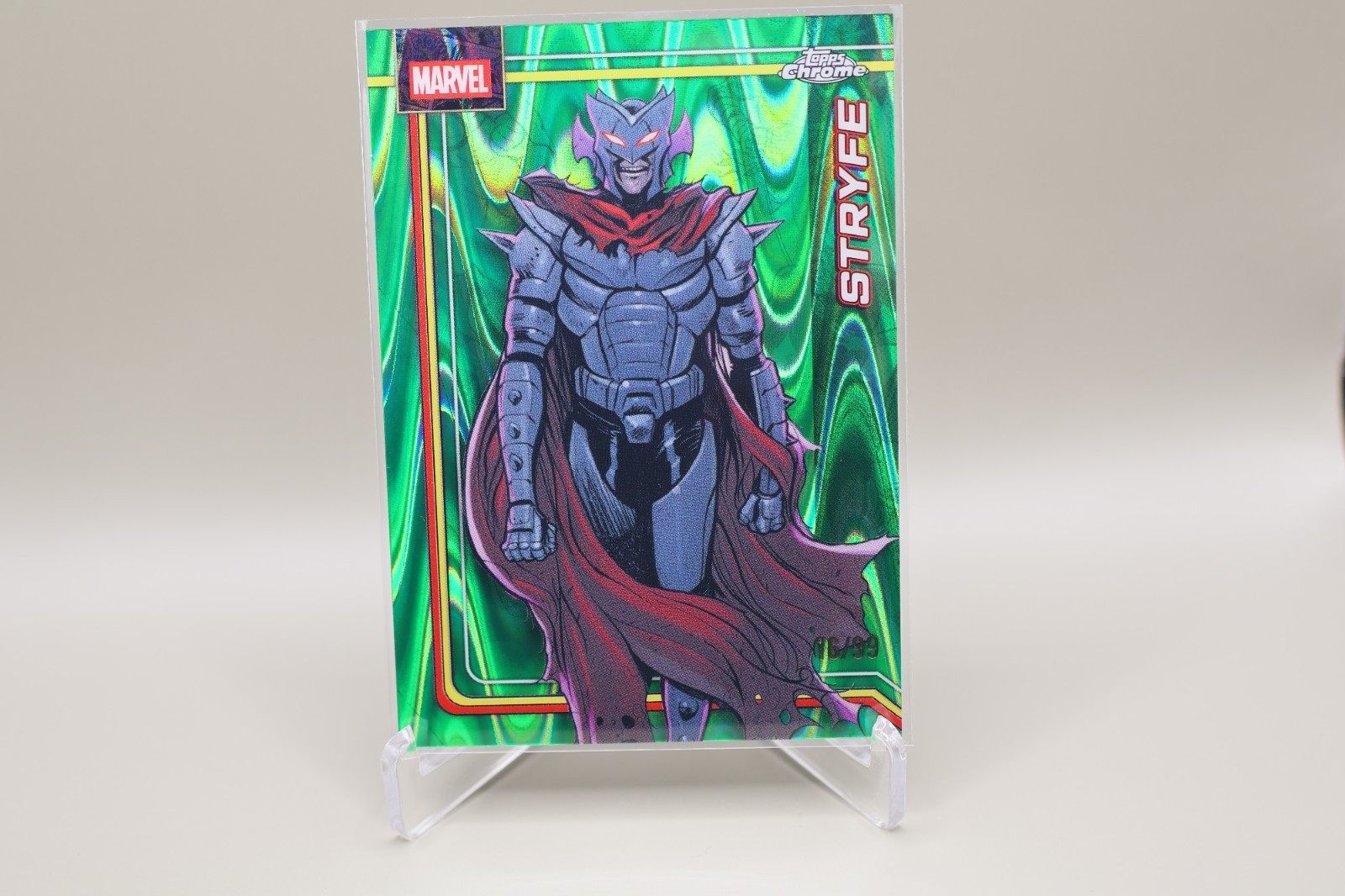 2026 Topps Chrome Marvel Stryfe Green RayWave Refractor #171 /99 X-Men