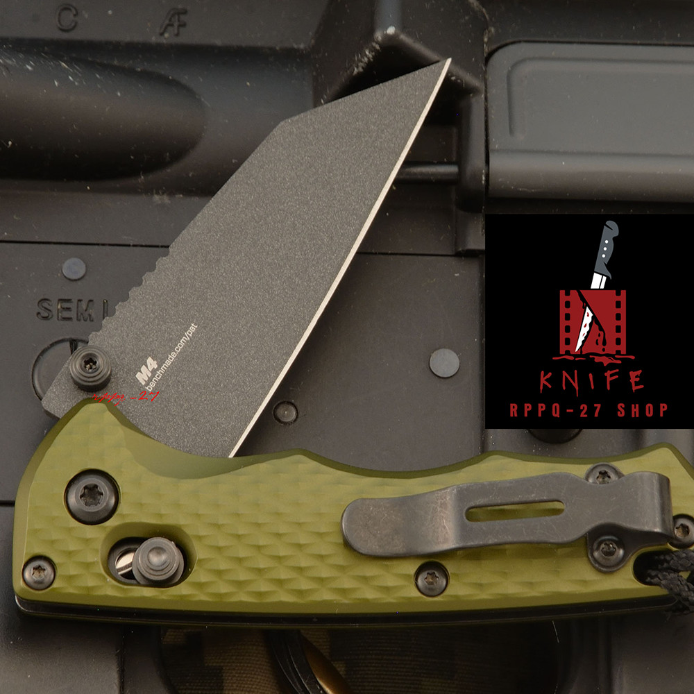 Benchmade 290BK-2 Full Immunity Woodland Green Aluminum Wharncliffe Knife