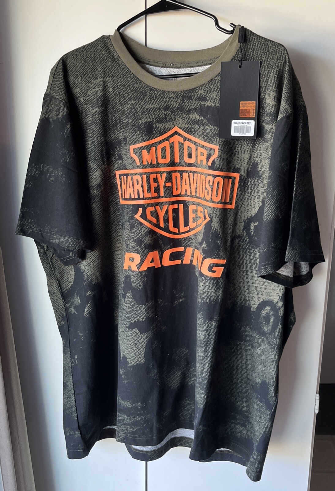 HARLEY DAVIDSON Racing 96041-24VM Men’s 2XL Tee All Over Print NWT
