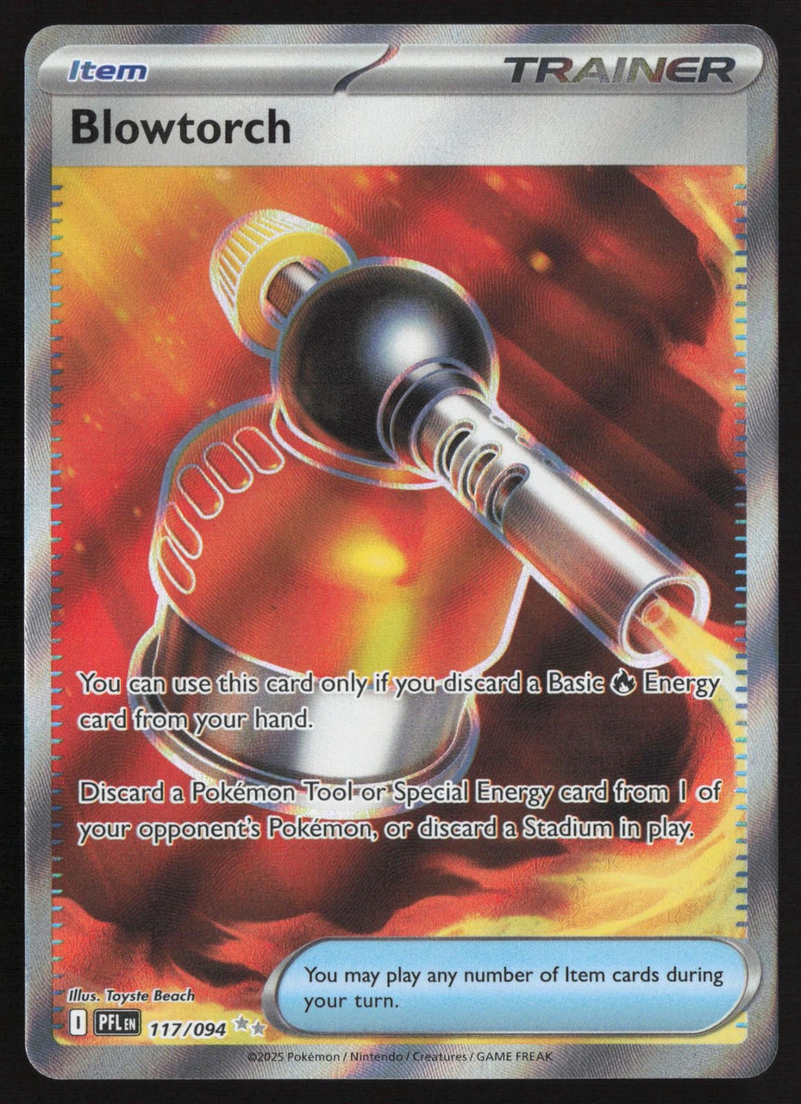 Blowtorch 117/094 Ultra Rare Phantasmal Flames Pokemon Near Mint