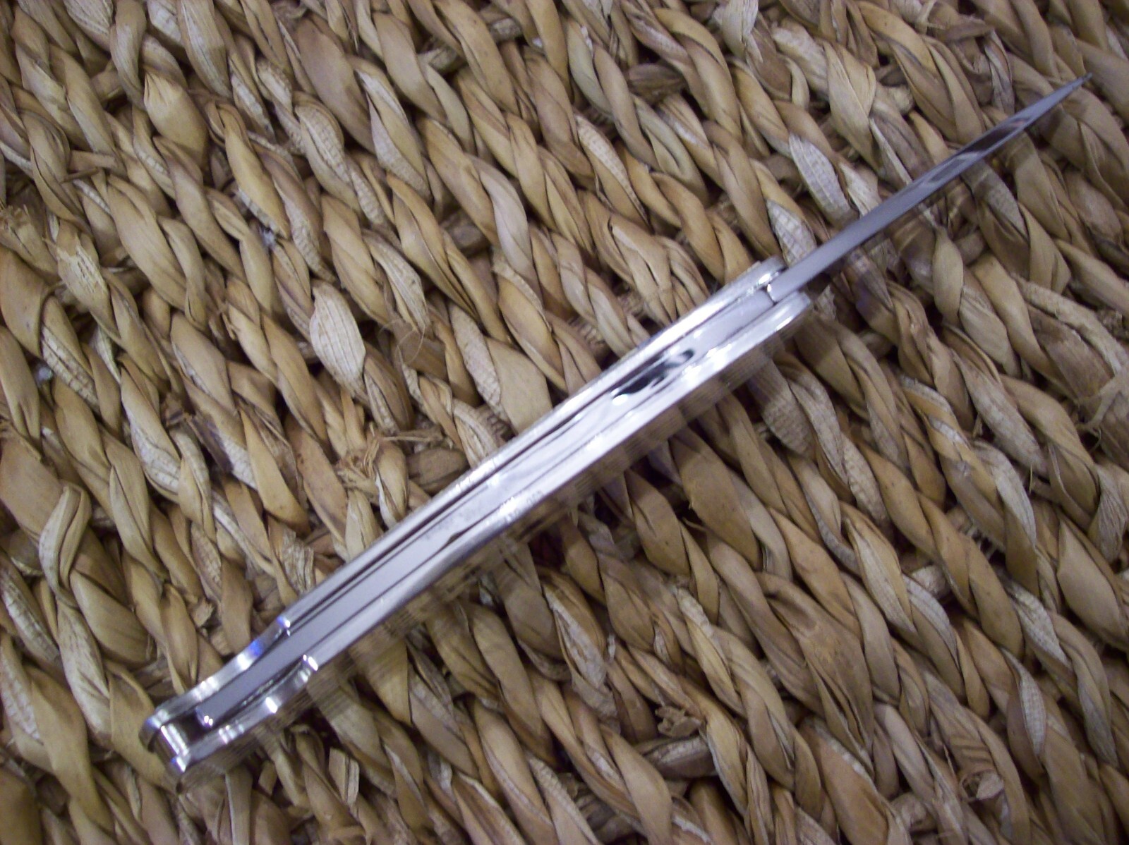 PROTOTYPE SAMPLE BUCK KNIFE 525 SANDSTONE/.925 STERLING/ Never Used 1996/ 1 of 1